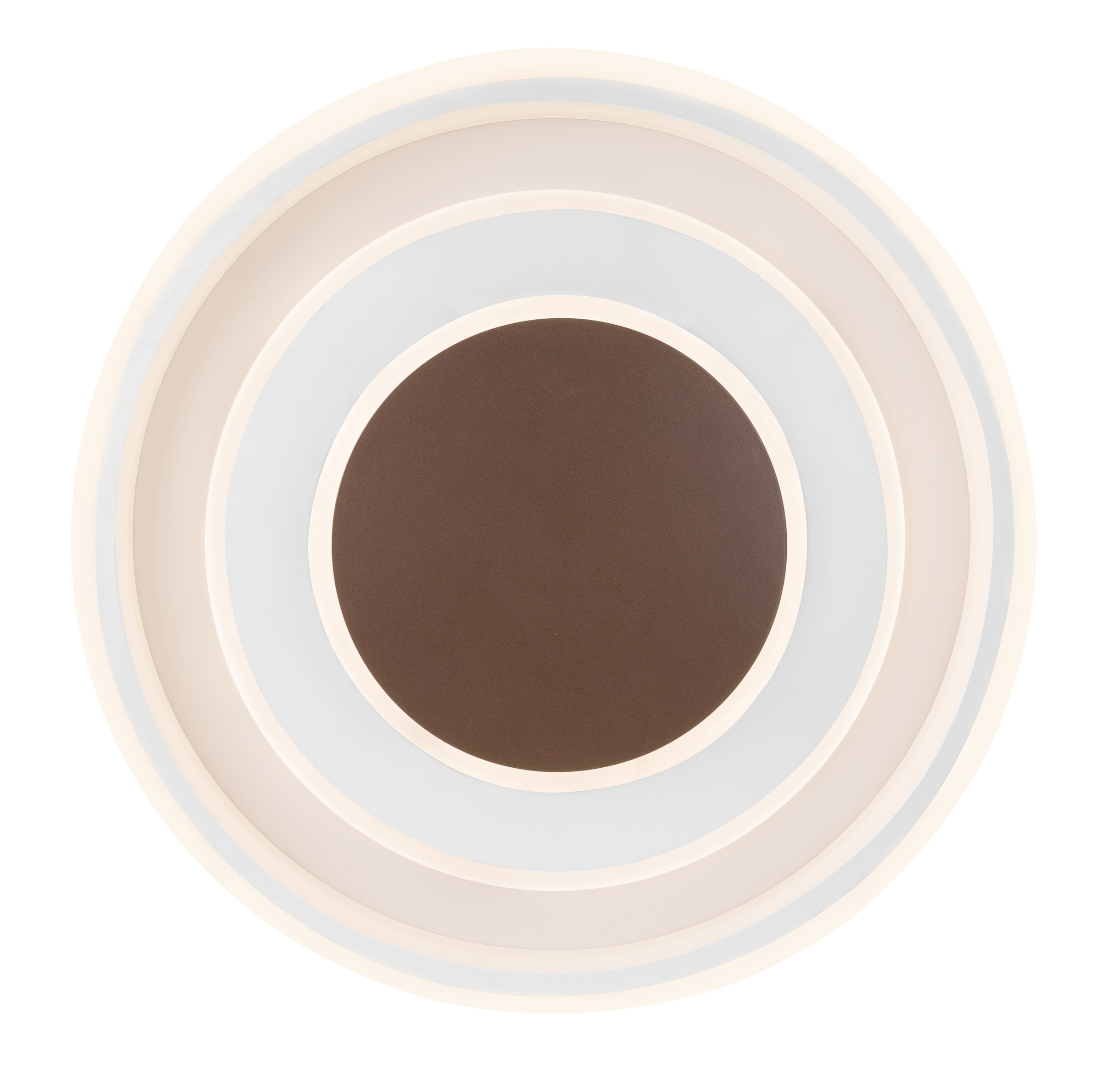 GLOBO LIGHTING Deckenleuchte »GOFFI« LED-Modul 1 Stk. Deckenleuchte Weiß/Braun, Acryl/Opal, dimmbar, LED 72W