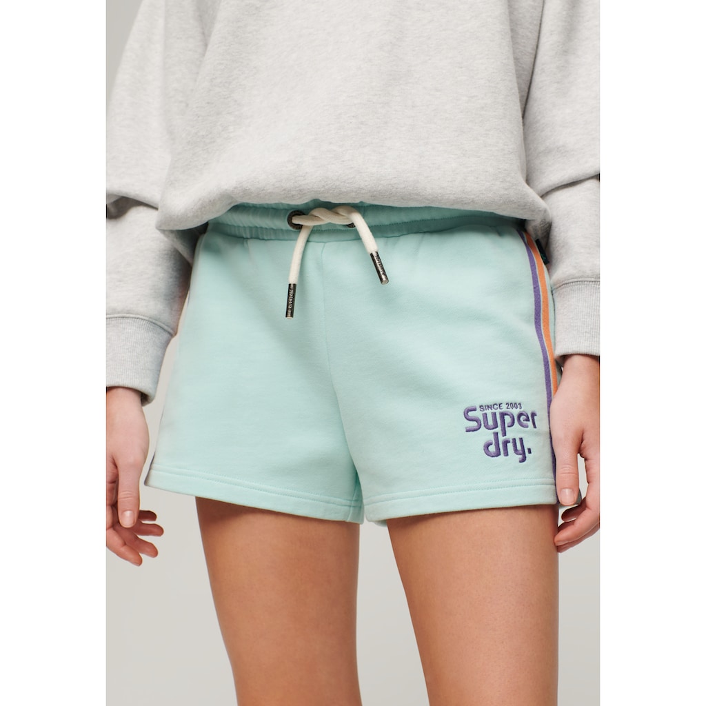 Superdry Sweatshorts »RAINBOW SIDE STRIPE LOGO SHORT«