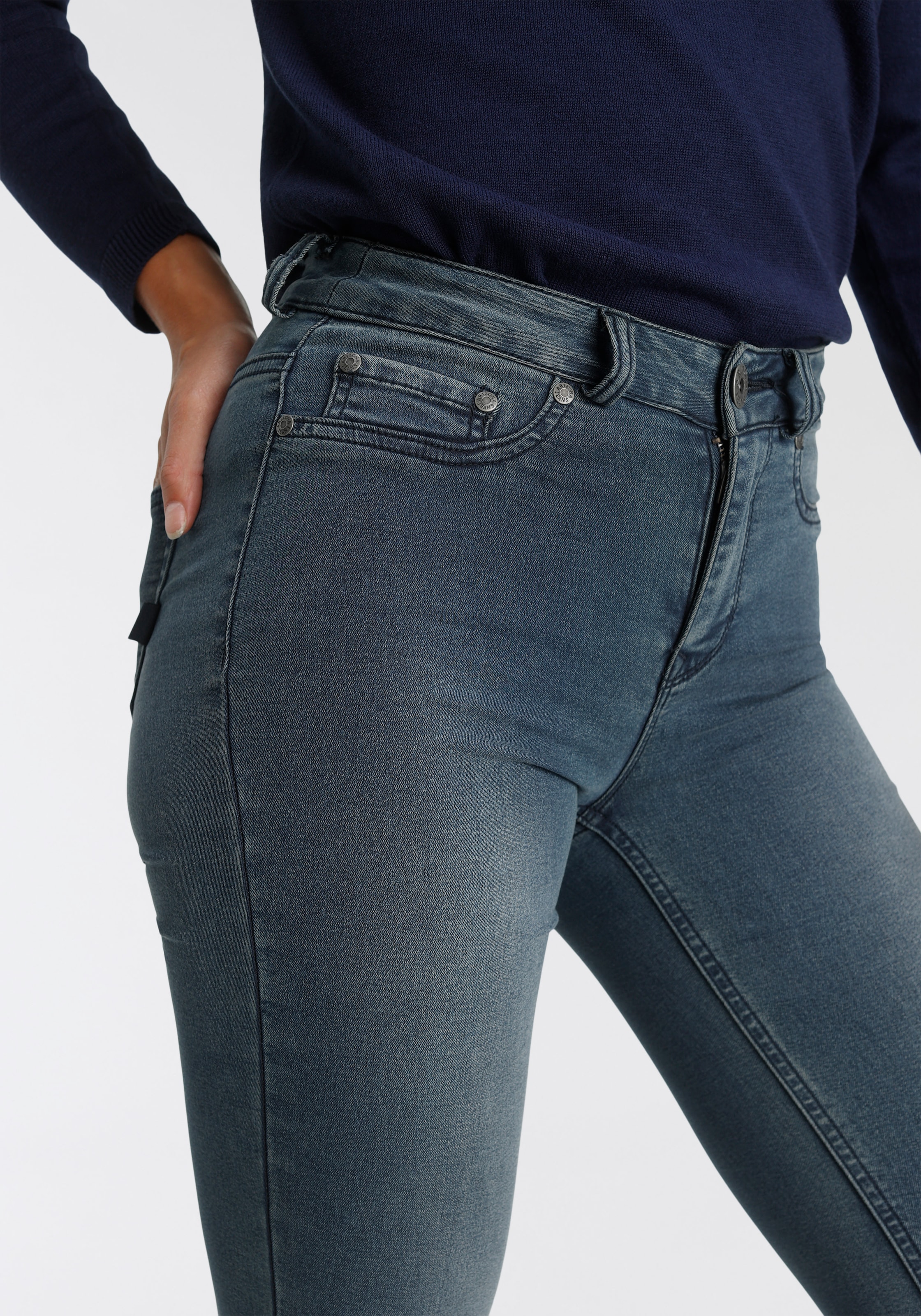 BAUR Waist | Arizona kaufen Skinny-fit-Jeans Stretch«, »Ultra High für