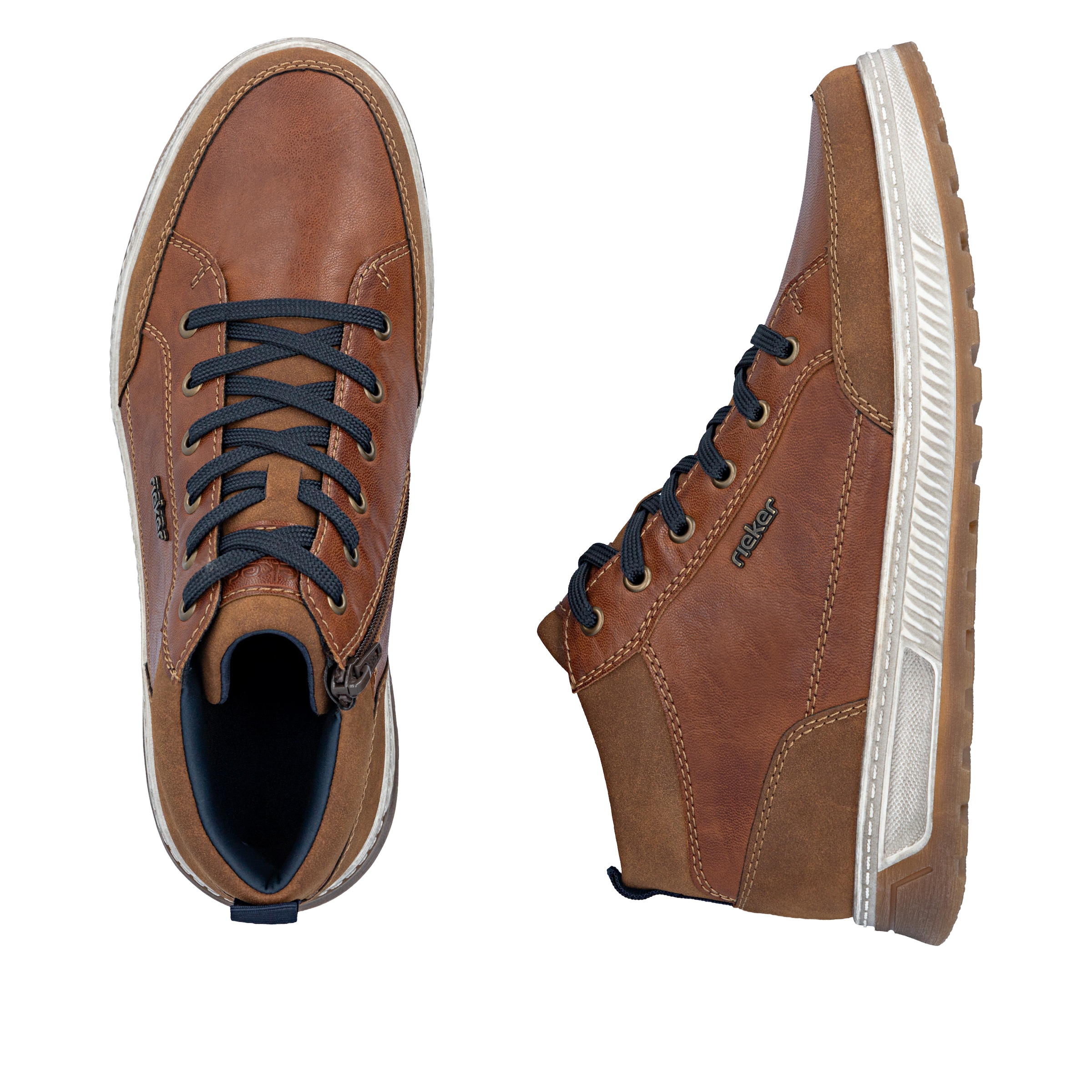 Rieker Schnürboots  High Top Sneaker, Boots mit weichem Schaftrand
