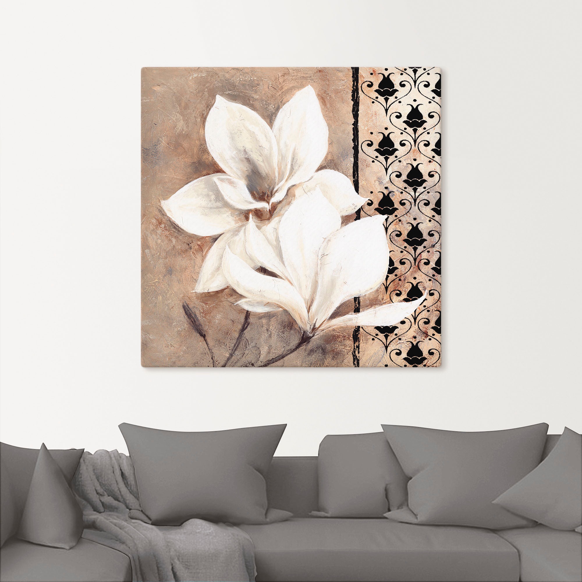 Artland Wandbild "Klassische Magnolien" Blumenbilder 1 Stk. tlg. als Leinwa günstig online kaufen