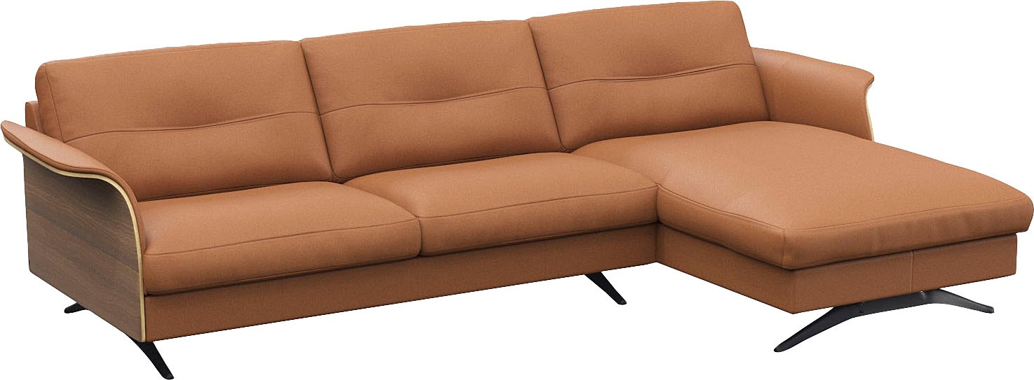 FLEXLUX Ecksofa »Glow, super bequem durch hochwertigem Sitzaufbau mit Federkern, L-Form«, Modernes skandinavisches Design