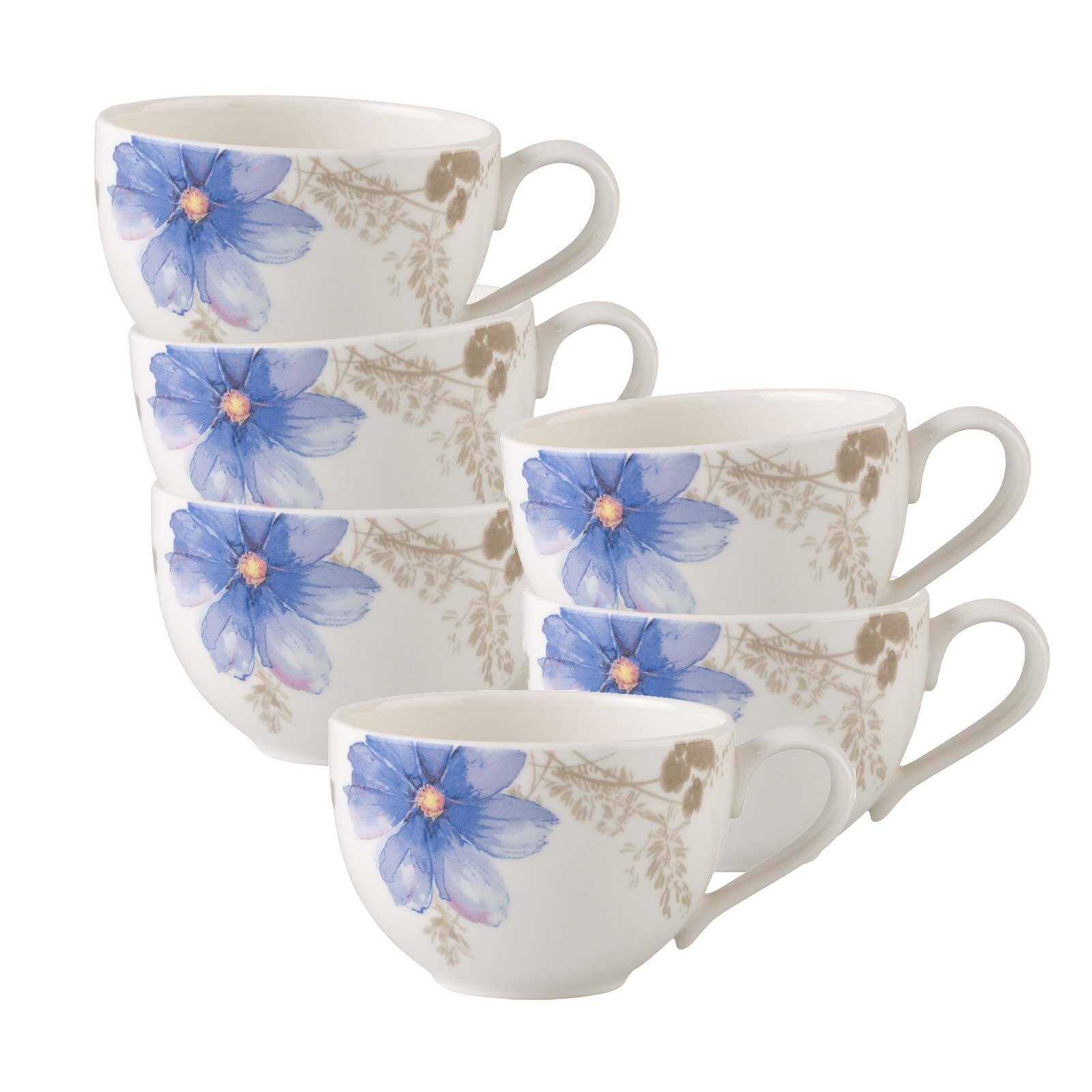 Villeroy & Boch Tasse "Kaffeetassen Mariefleur Gris Basic 150 ml 6er Set bu günstig online kaufen