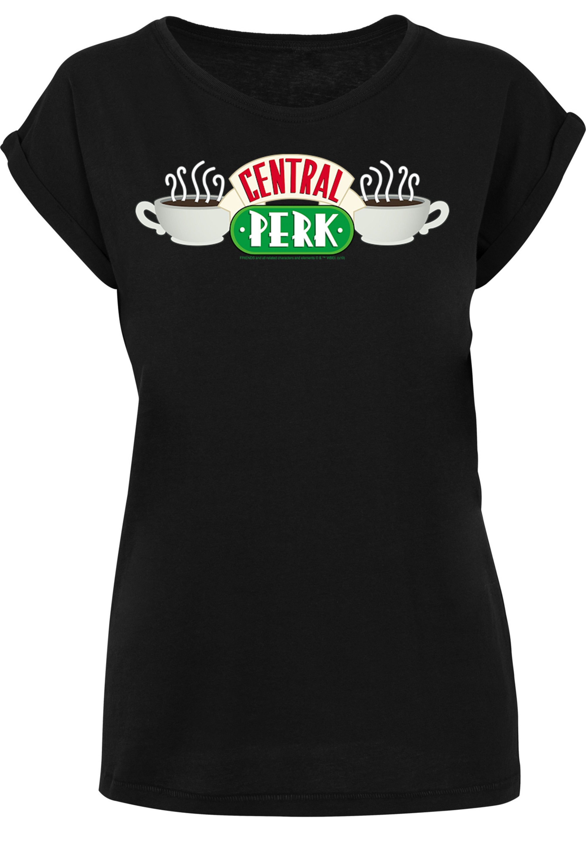F4NT4STIC T-Shirt »'FRIENDS TV Serie Central Perk BLK'«, Print