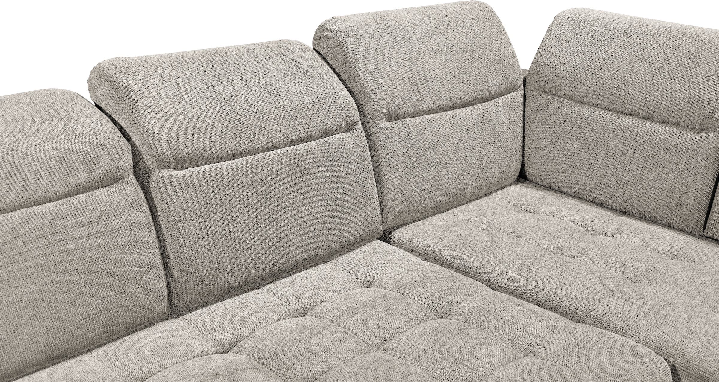 ED EXCITING DESIGN Ecksofa »Rockdale L-Form mit Bettfunktion, Bettkasten«, Kopfteilverstellung, Sitztiefenverstellung & USB-Port