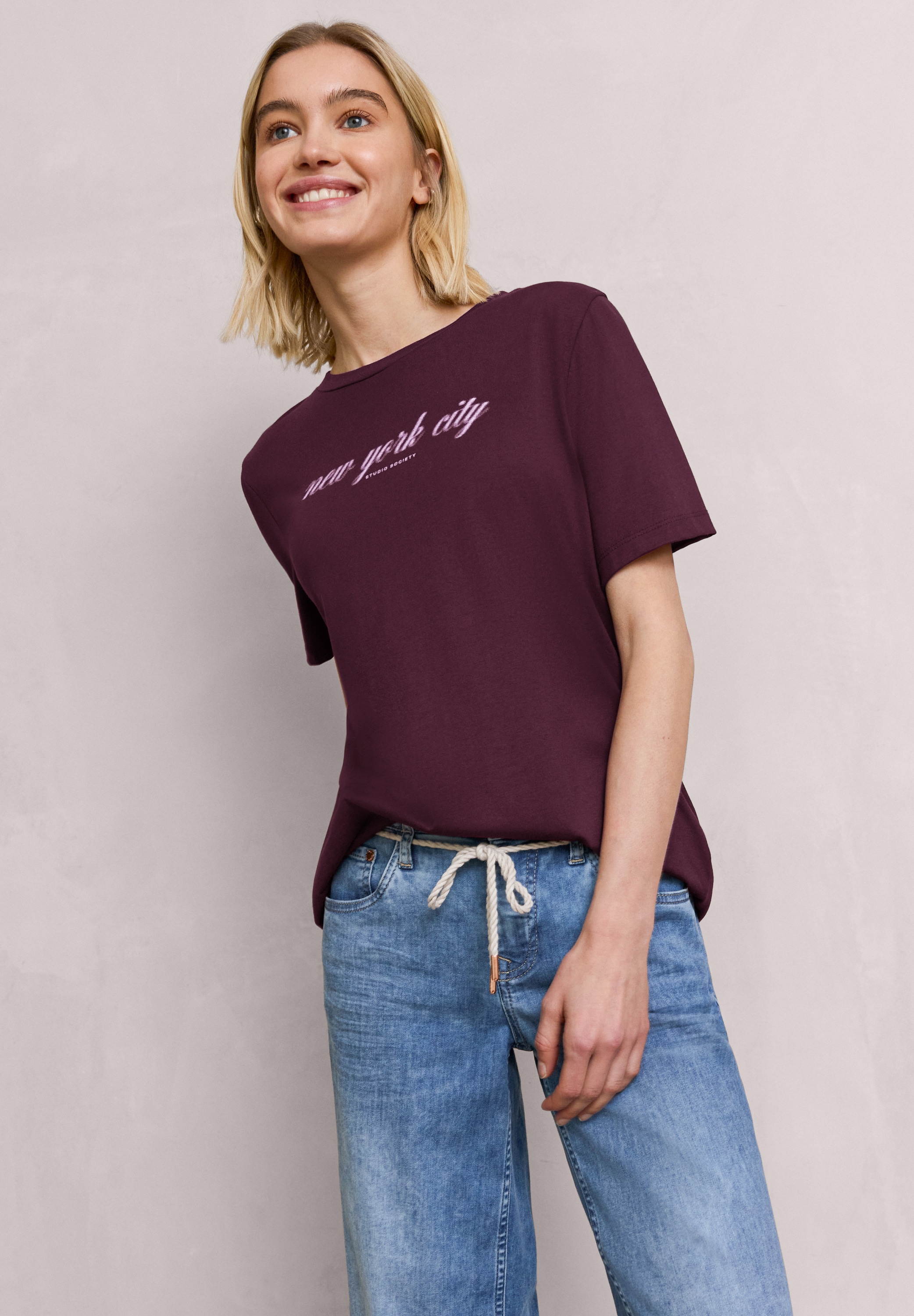 STREET ONE STUDIO Print-Shirt im soften Baumwoll-Mix