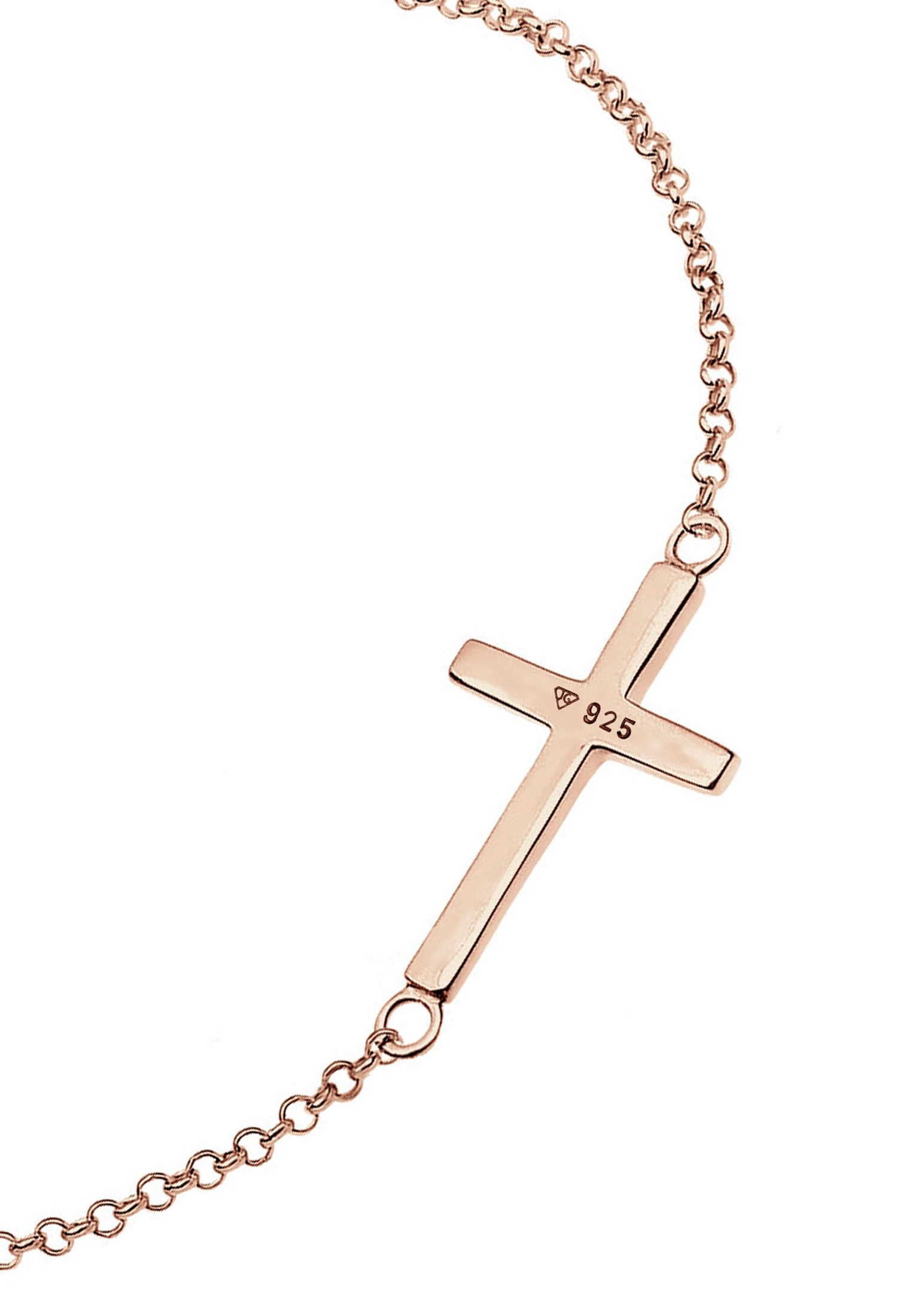 Elli Armband »Kreuz Horizontal Schlicht 925 Silber«