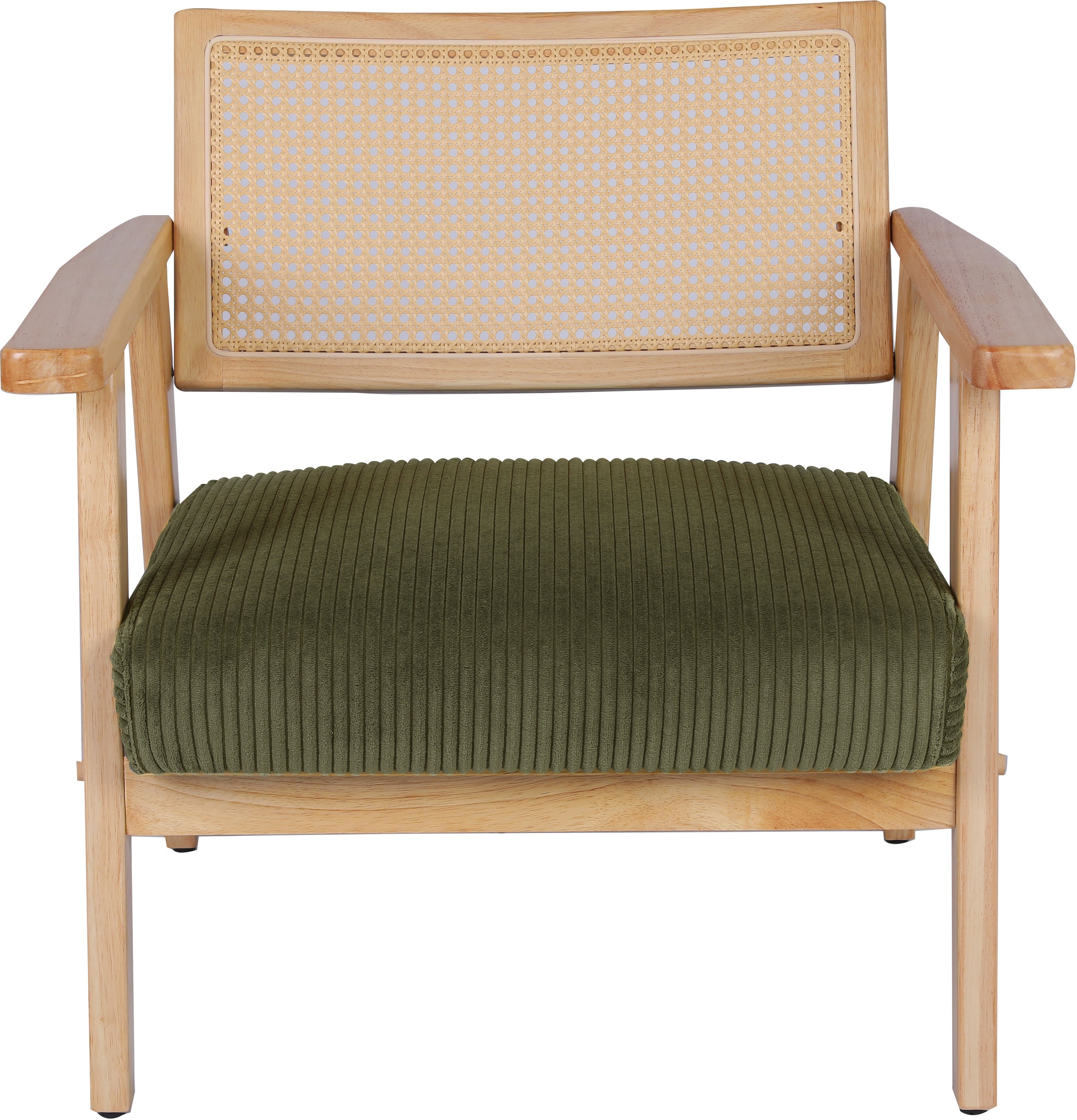 Thumbnail - Home affaire Loungesessel "VILLAINE", Einzelsessel, Rattan-Sessel mit Wiener Geflecht, Cord, Webstoff