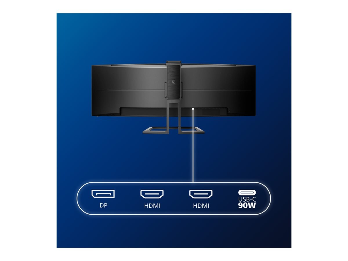Philips Curved-LED-Monitor »499P9H«, 124 cm/49 Zoll, 5120 x 1440 px, DQHD, 5 ms Reaktionszeit, 60 Hz, Höhe, Neigung, Drehung