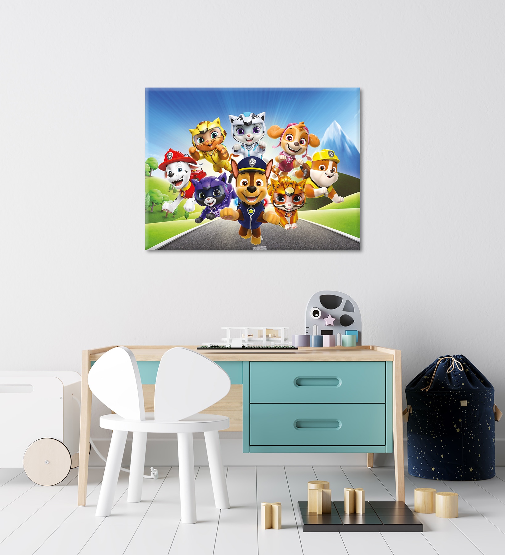Bönninghoff Leinwandbild »Wandbild CAT PACK PAW PATROL 46x61 cm – Leinwandbild Keilrahmen Deko« Hunde | Katzen | Paw Patrol | Serien | Tiere 1 Stk. tlg. auf Keilrahmen gespannt