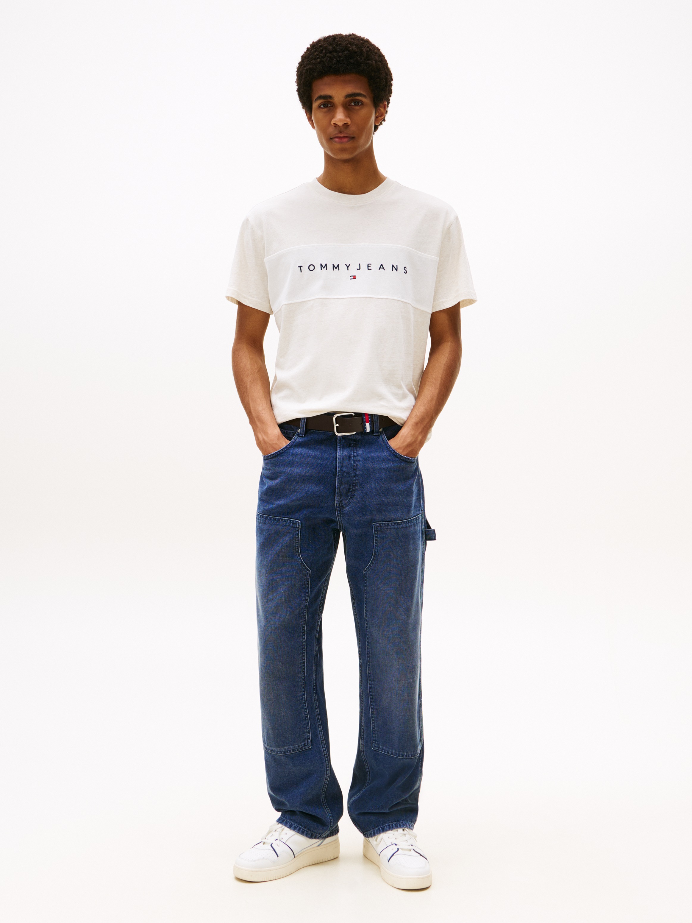 Tommy Jeans T-Shirt »TJM REG CBLK LINEAR LOGO TEE«