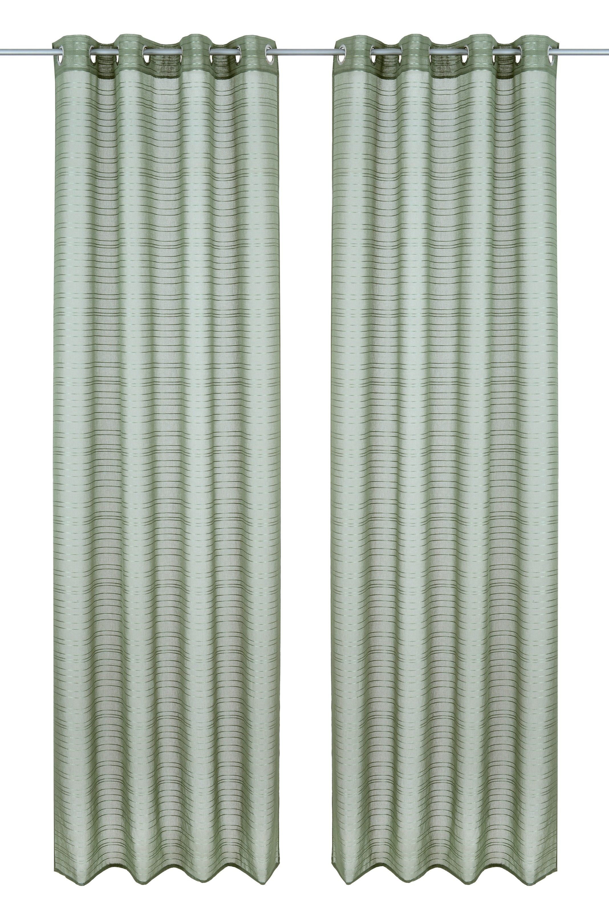 Bruno Banani Gardine "Linus" Ösen 1 Stk. tlg. 1 Schal, eingewebte Querstrei günstig online kaufen