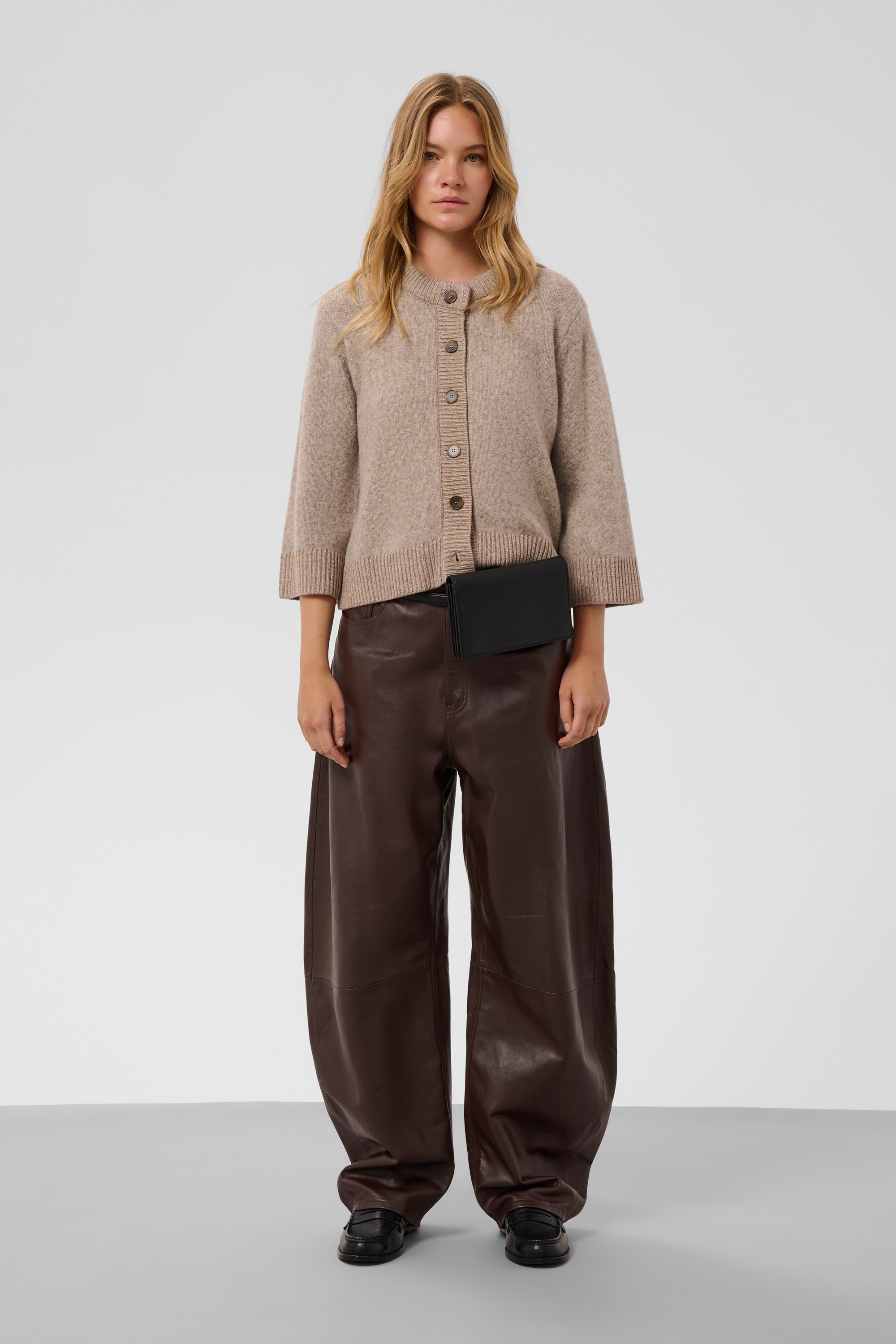 SOAKED IN LUXURY Lederhose »Damen Lederhose SLKaiko«