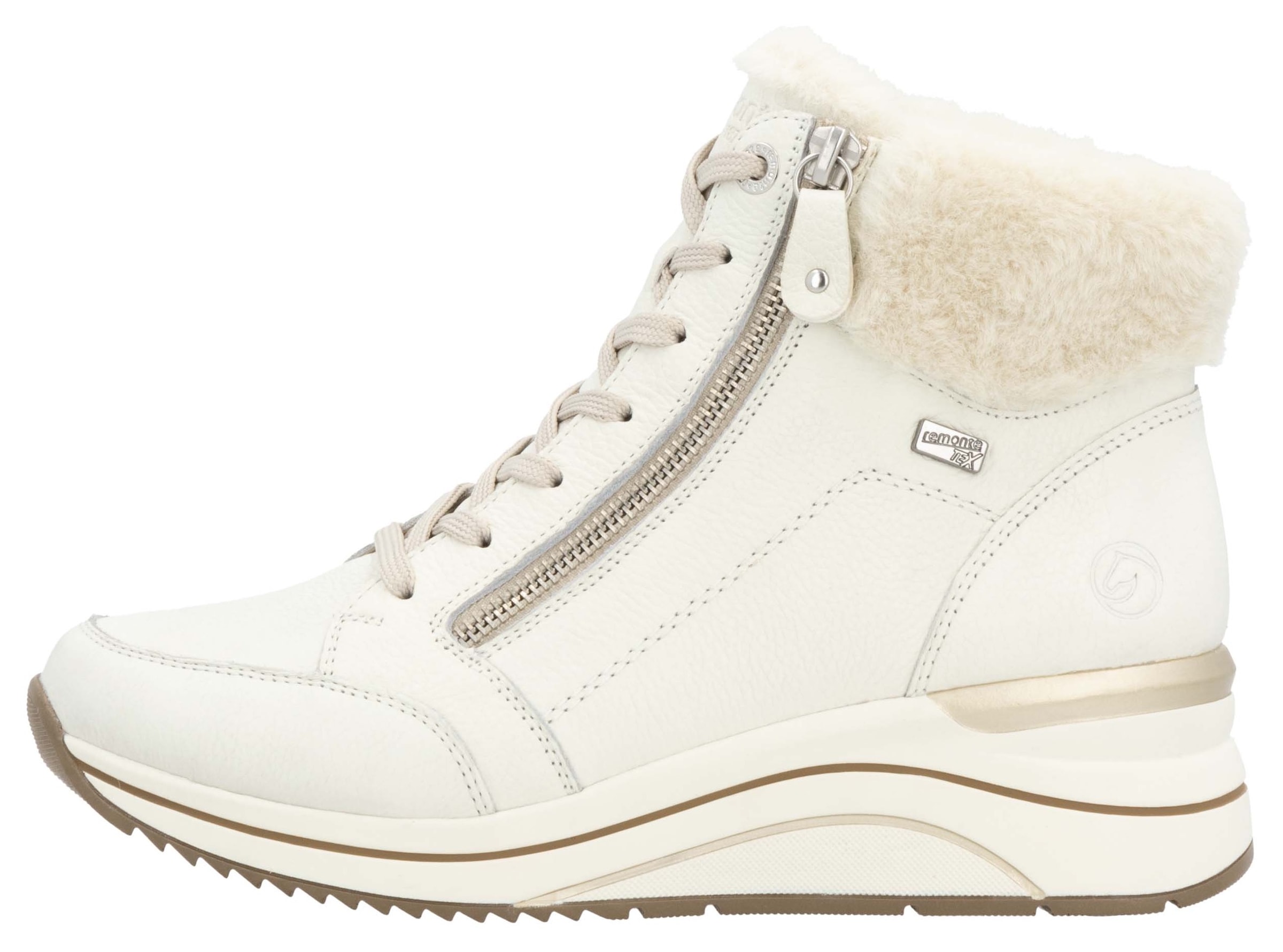 Remonte Winterstiefelette, Keilabsatz, Schnürboots mit wasserabweisender TEX-Membran