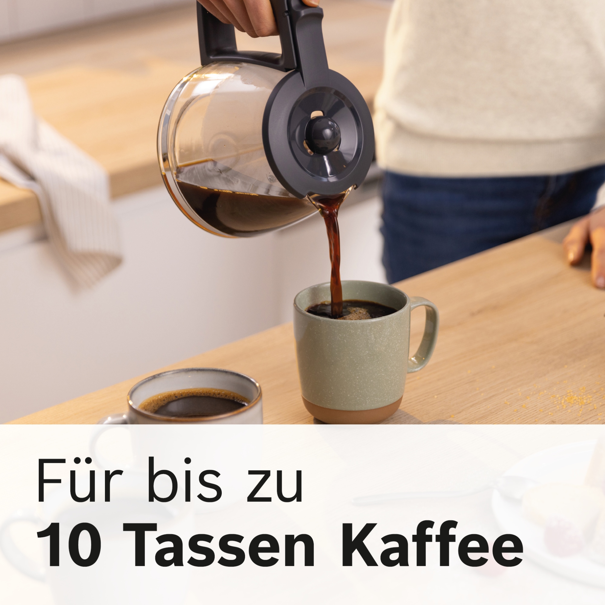BOSCH Filterkaffeemaschine »MyMoment TKA3M133« 1,25 l Kaffeekanne Papierfilter 1x4 60min Warmhaltefunktion, Aroma intense, Entkalkungsprogramm, 1200 W