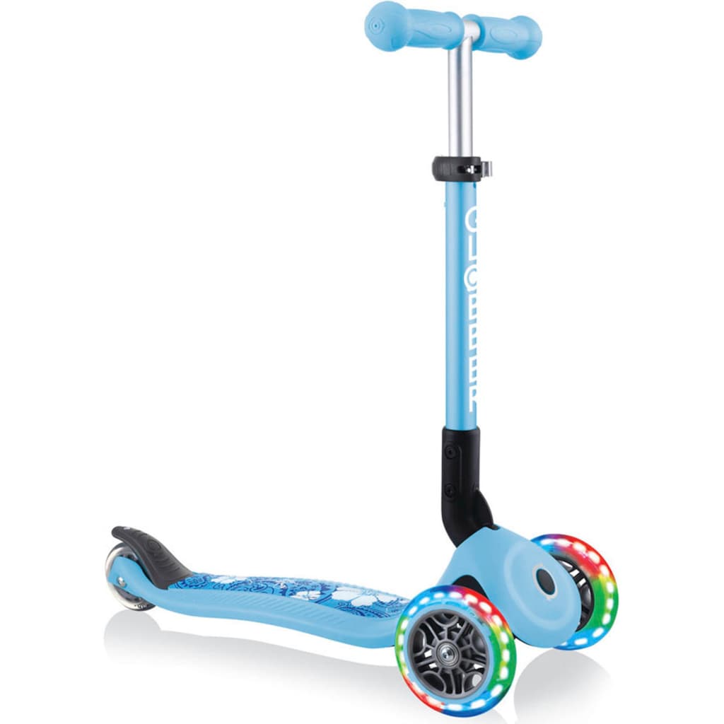 Globber Dreiradscooter »JUNIOR FOLDABLE FANTASY LIGHTS, mit Leuchtrollen«