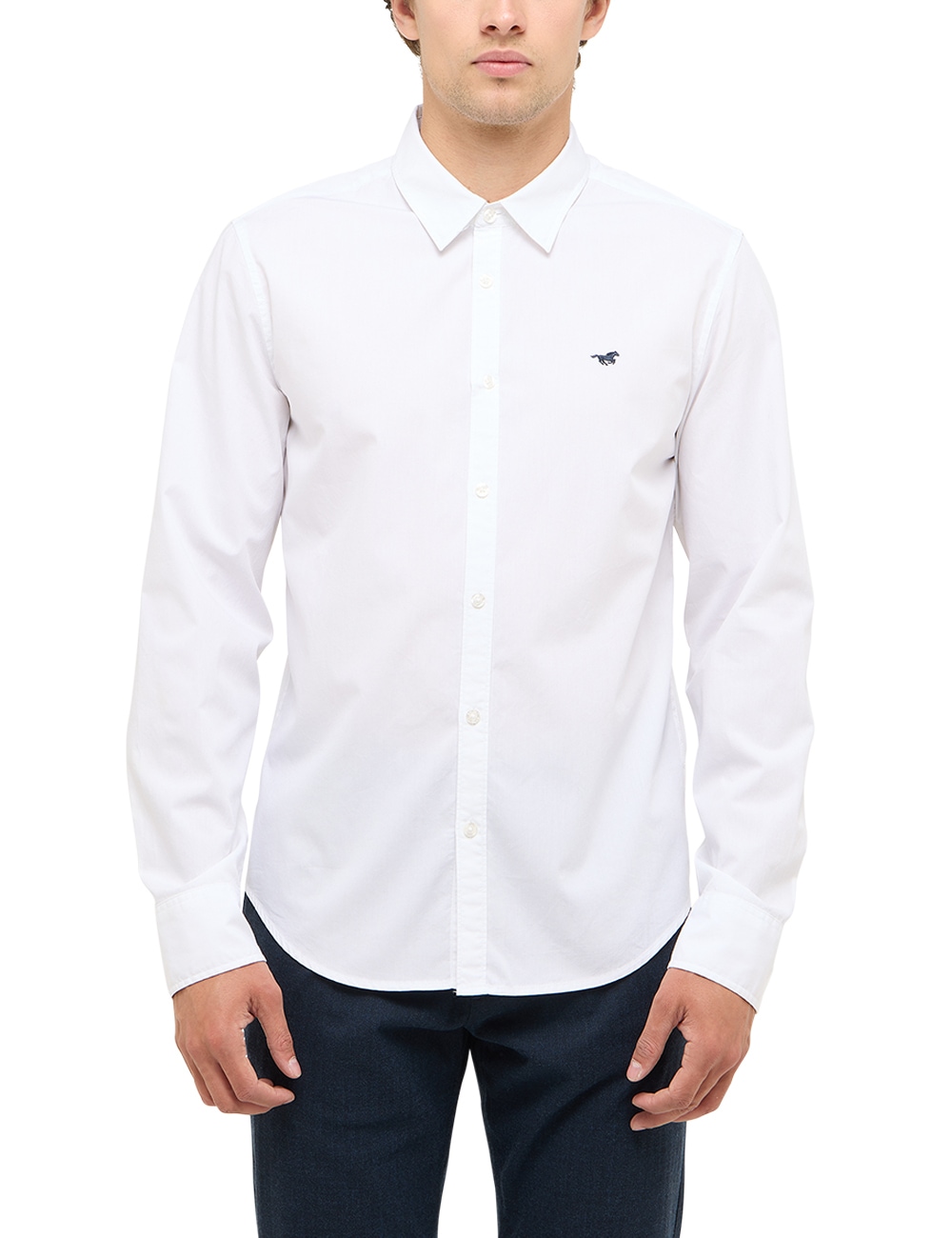 MUSTANG Langarmhemd "Herren Style Canton"