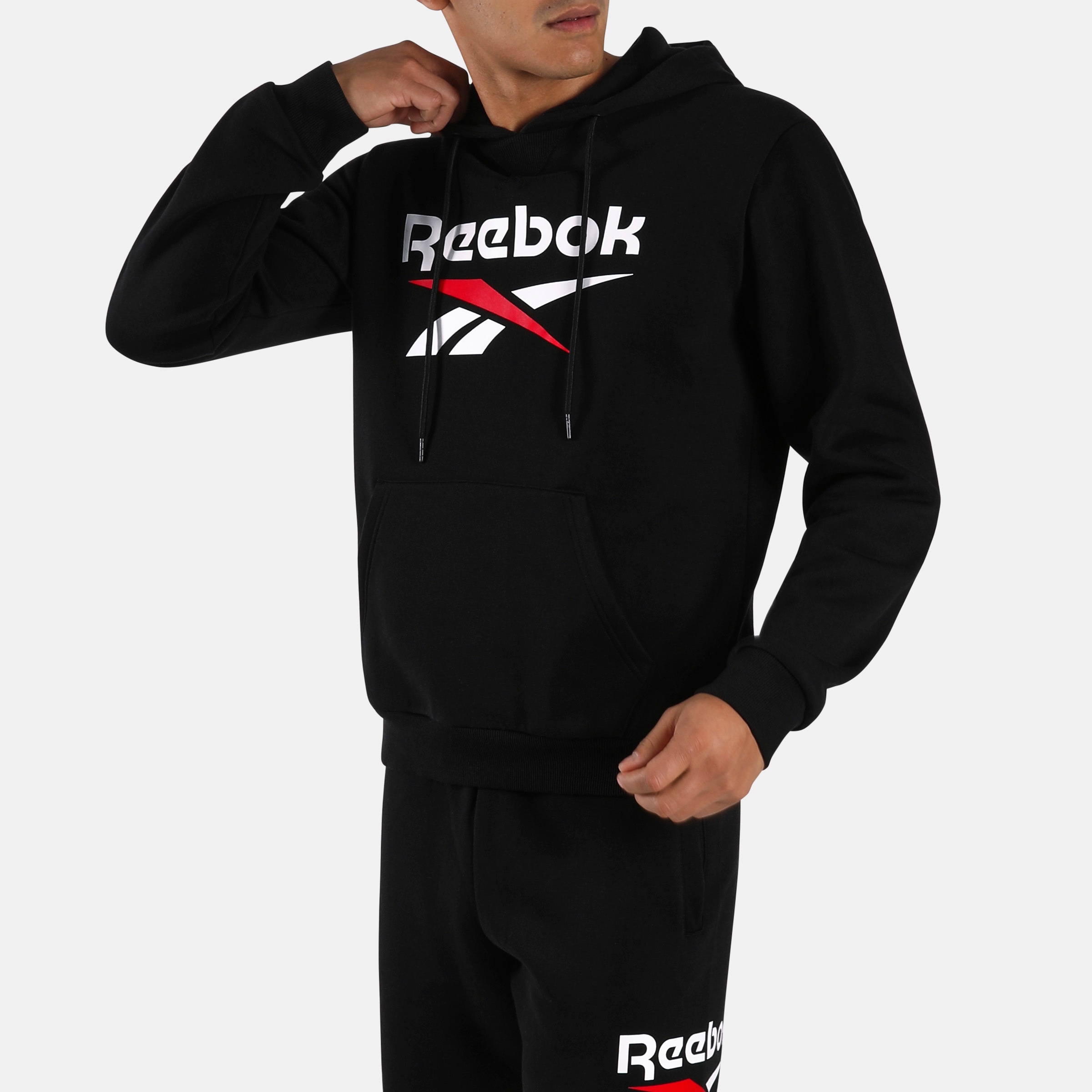 Reebok Kapuzensweatshirt "TRENT 2 COL LOGO HOODY", mit verstellbarer Kapuze, aus Baumwolle und Polyester