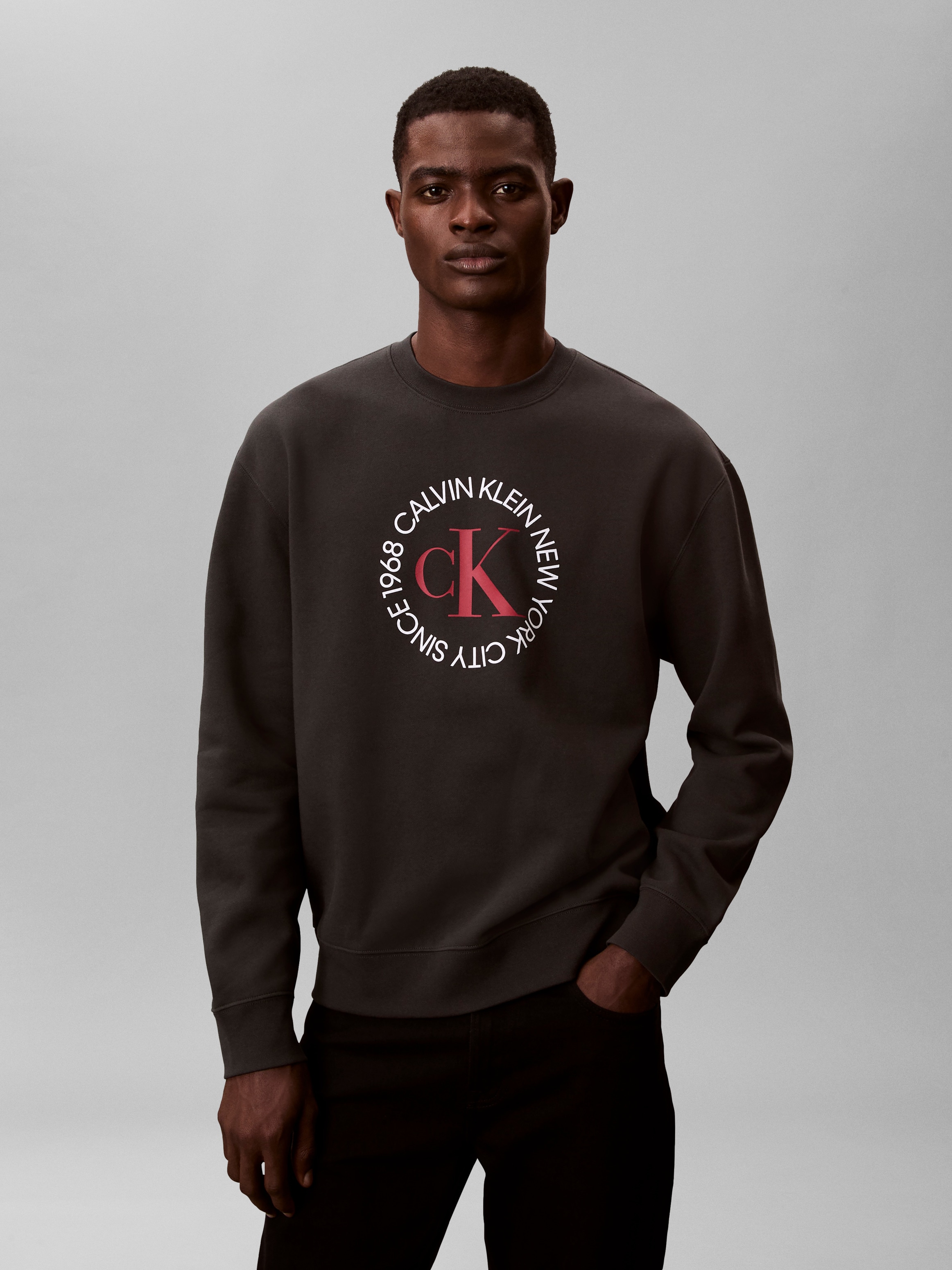 Calvin Klein Jeans Sweatshirt, Regular fit mit Rundhalsausschnitt günstig online kaufen