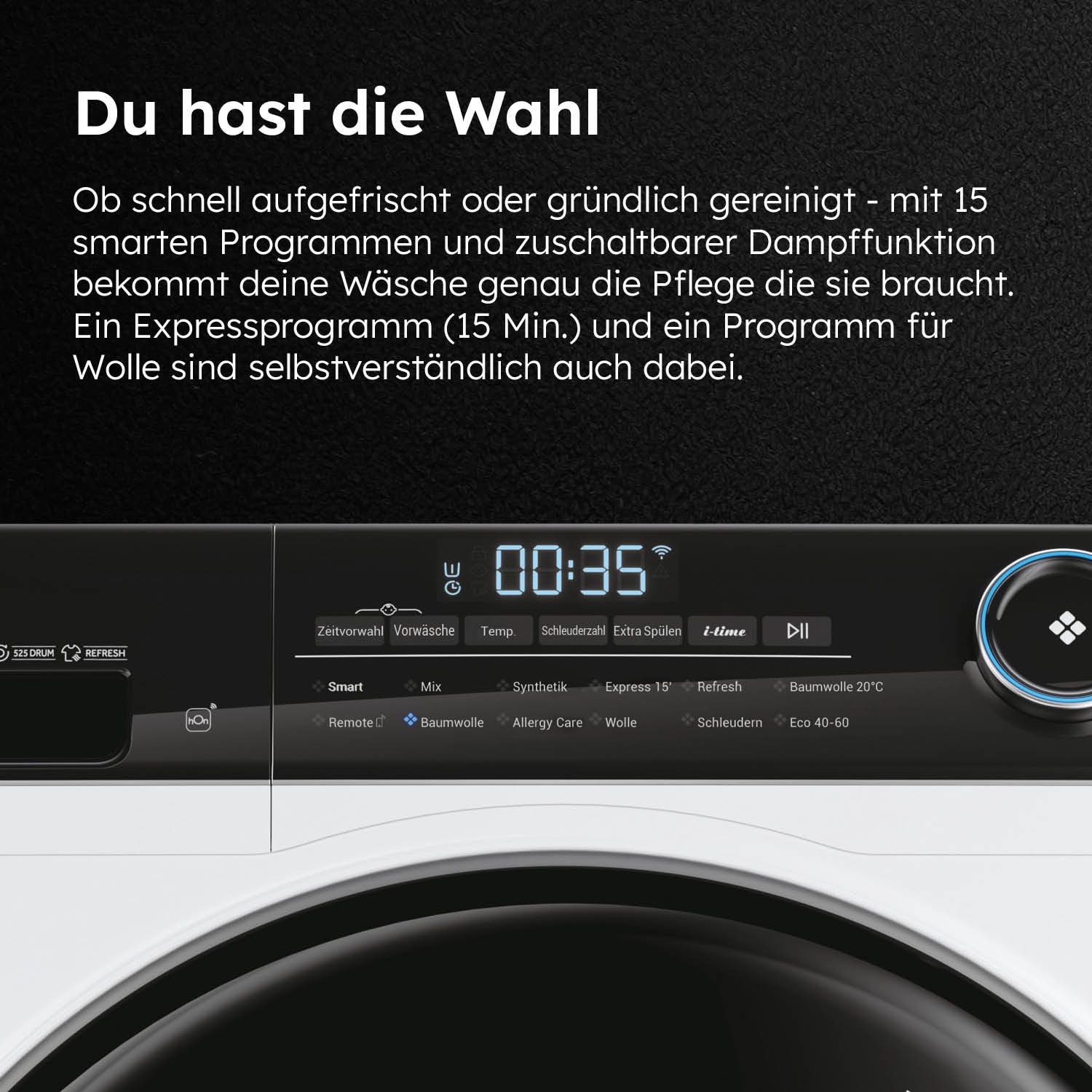 Haier Waschmaschine »HW80-B14959EU1«, 8 kg, 1400 U/min, 8 kg, 1400 U/min, Flüsterleiser Motor, Antibakterielle Technologie
