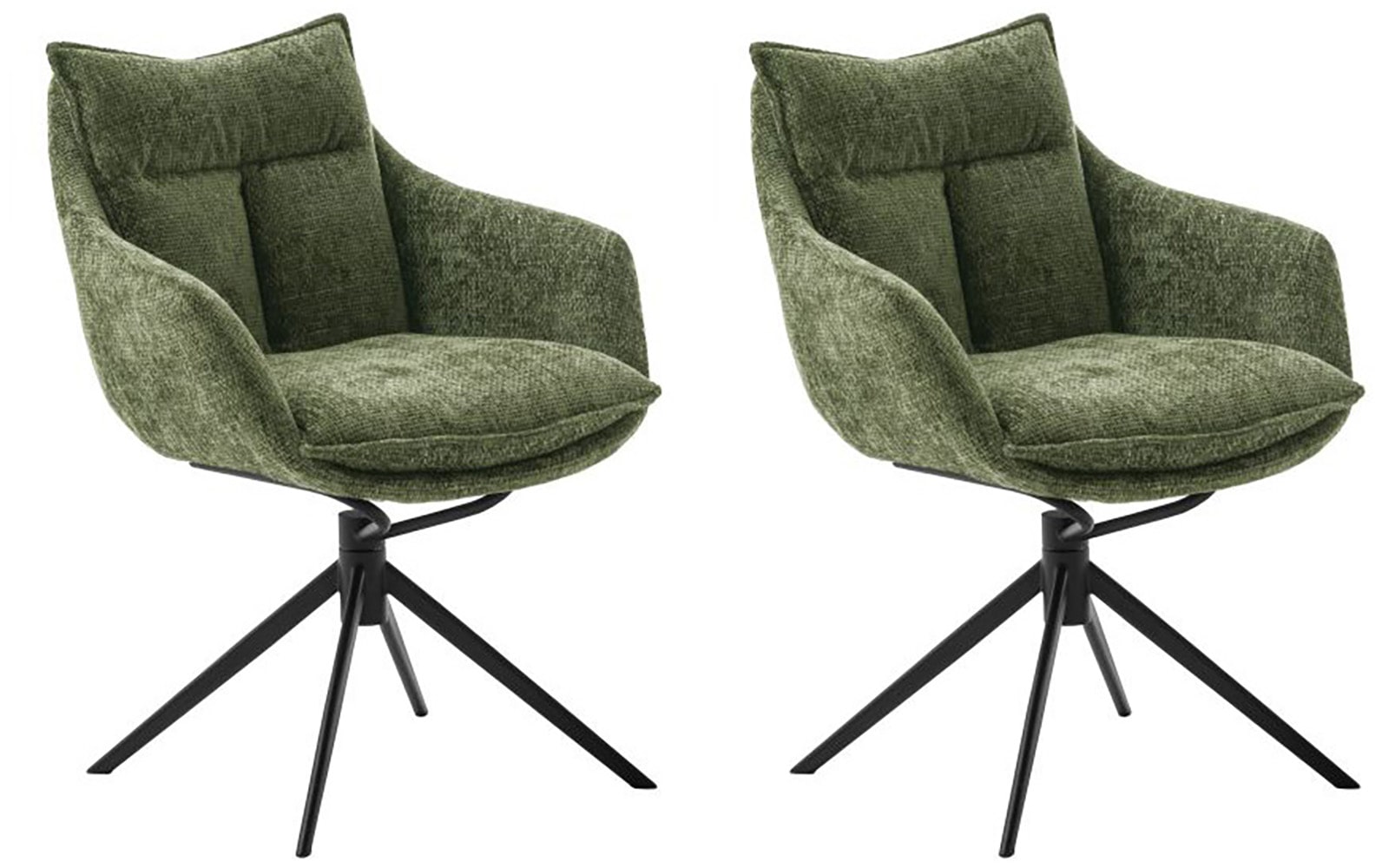 MCA furniture Esszimmerstuhl "PARKER", Strukturstoff, (2er-Set), drehbar 36 günstig online kaufen
