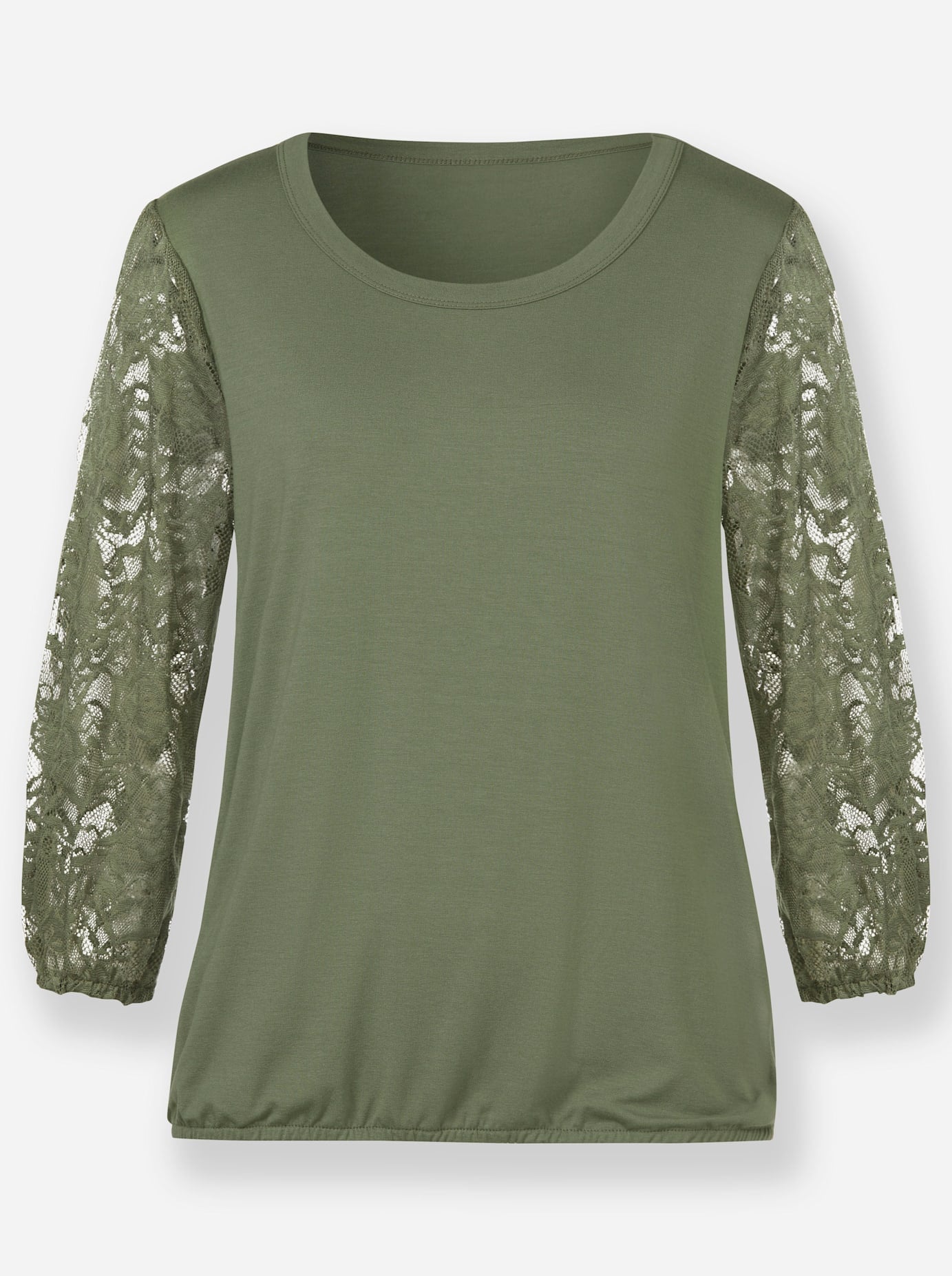 Lady 3/4-Arm-Shirt »Spitzen-Shirt«, (1 tlg.)