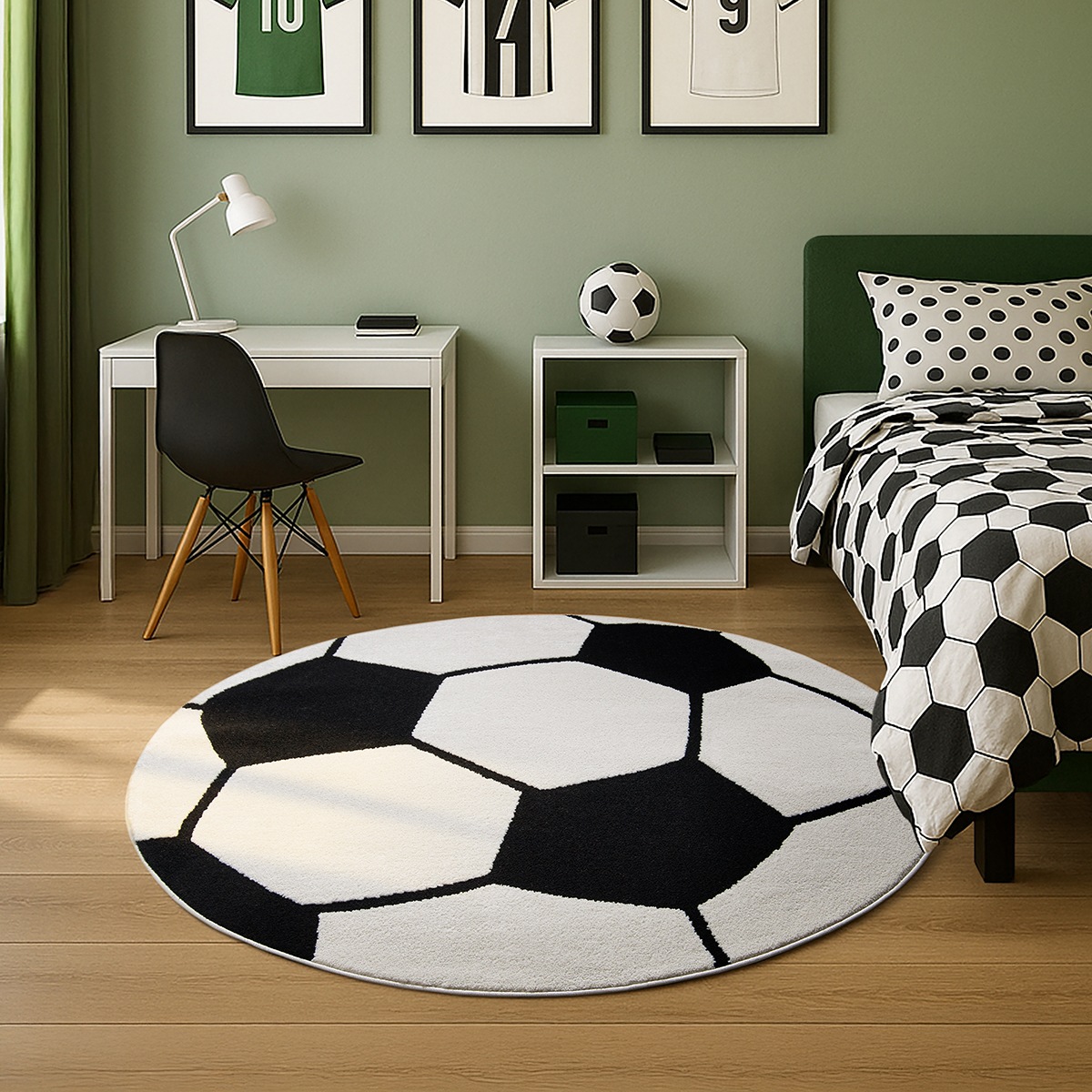 the carpet Kinderteppich "Lou" rund 20 mm Höhe Kinderzimmer Teppich strapazierfähig und pflegleicht