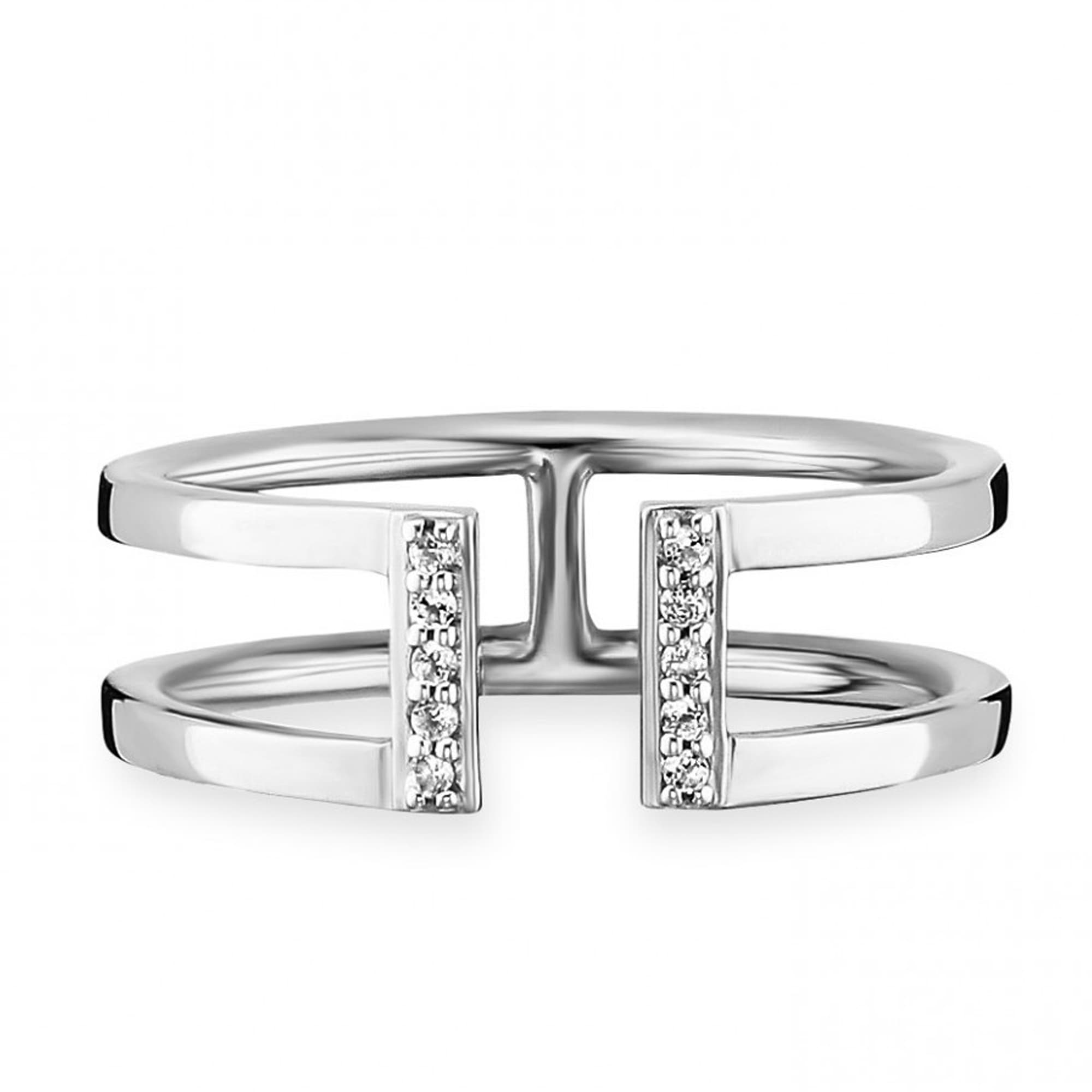 CAÏ Fingerring »925/- Sterling Silber rhodiniert Topas«