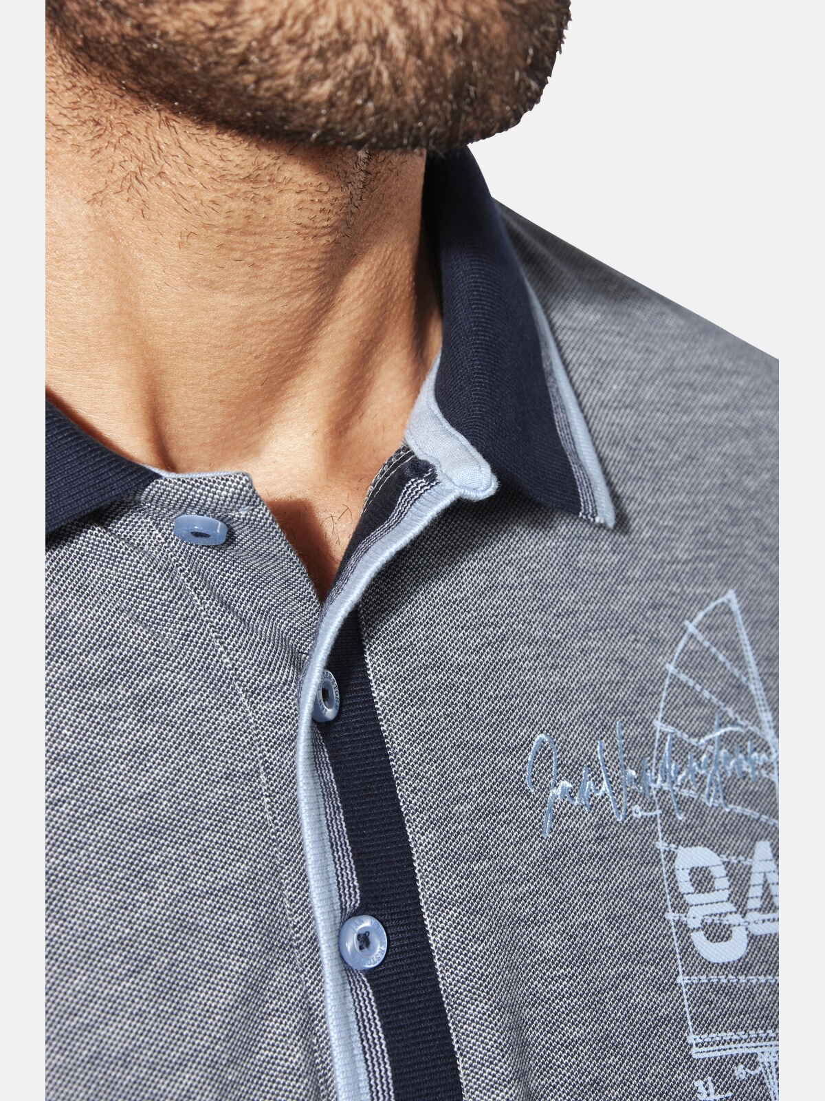 Jan Vanderstorm Poloshirt »Poloshirt HERFINN«, (1 tlg.)