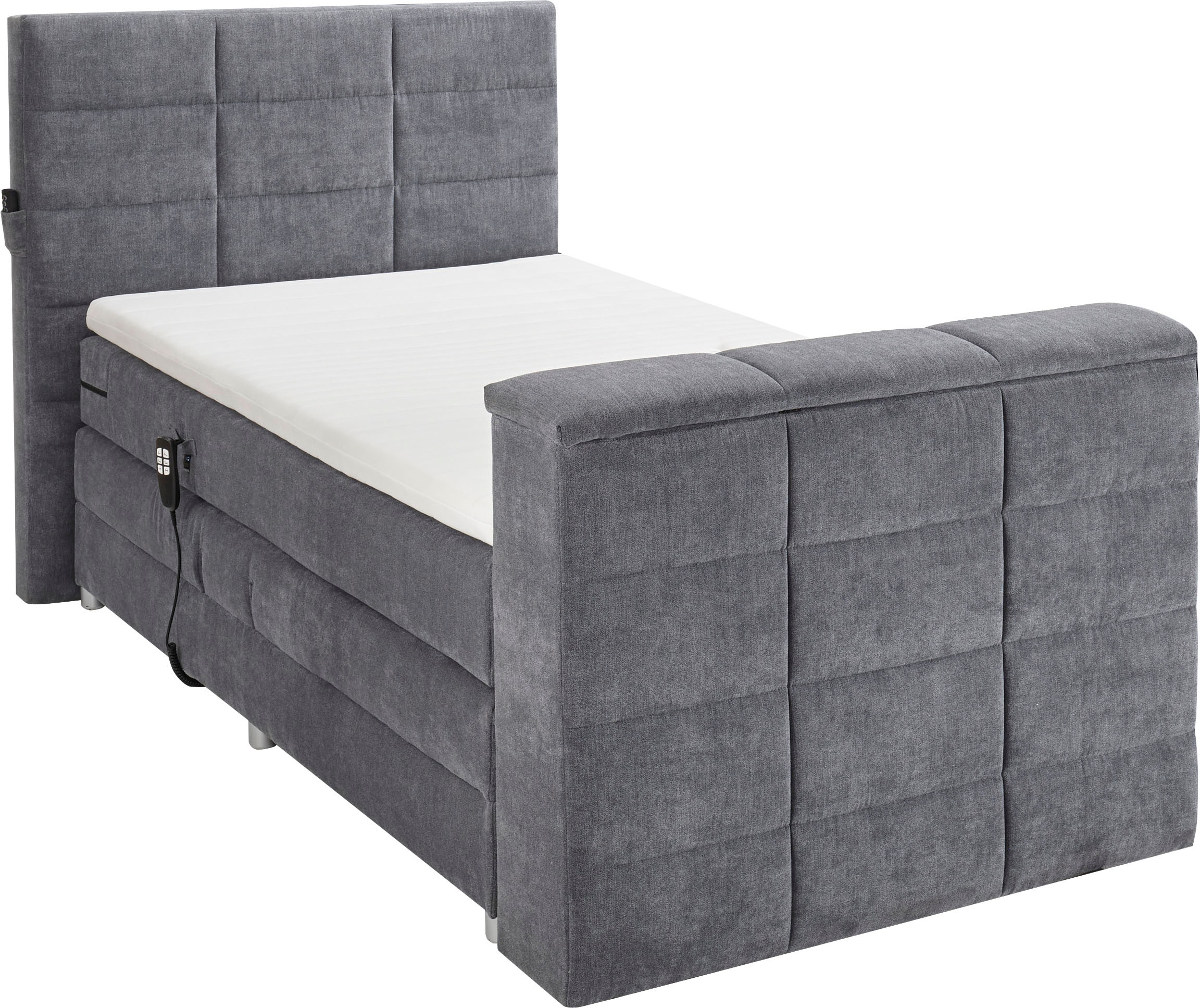 ED EXCITING DESIGN Boxspringbett "Denver" inkl. 1 bzw. 2 Bettkästen, motori günstig online kaufen