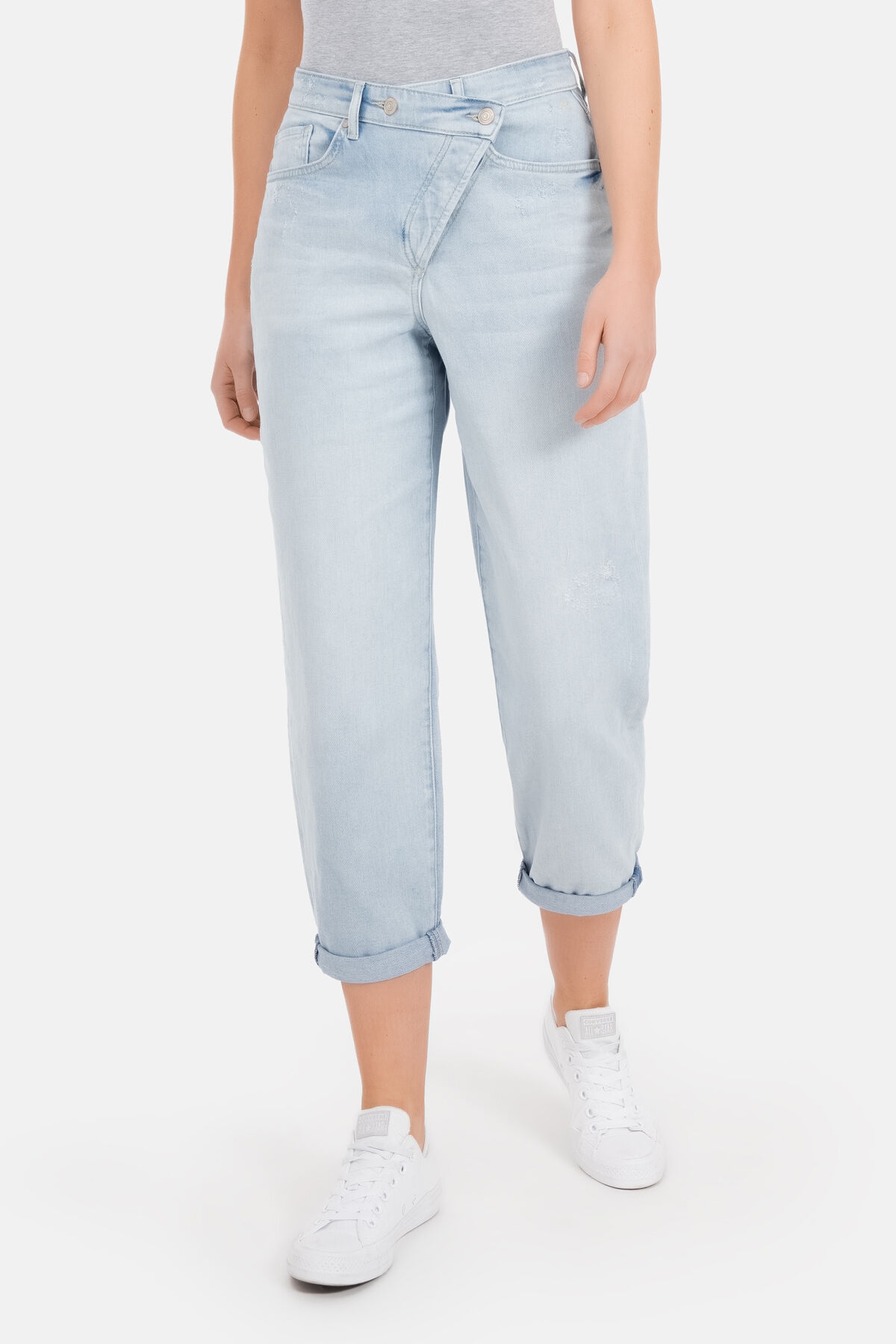 5-Pocket-Jeans »Gianna«, mit diagonalem Verschluss