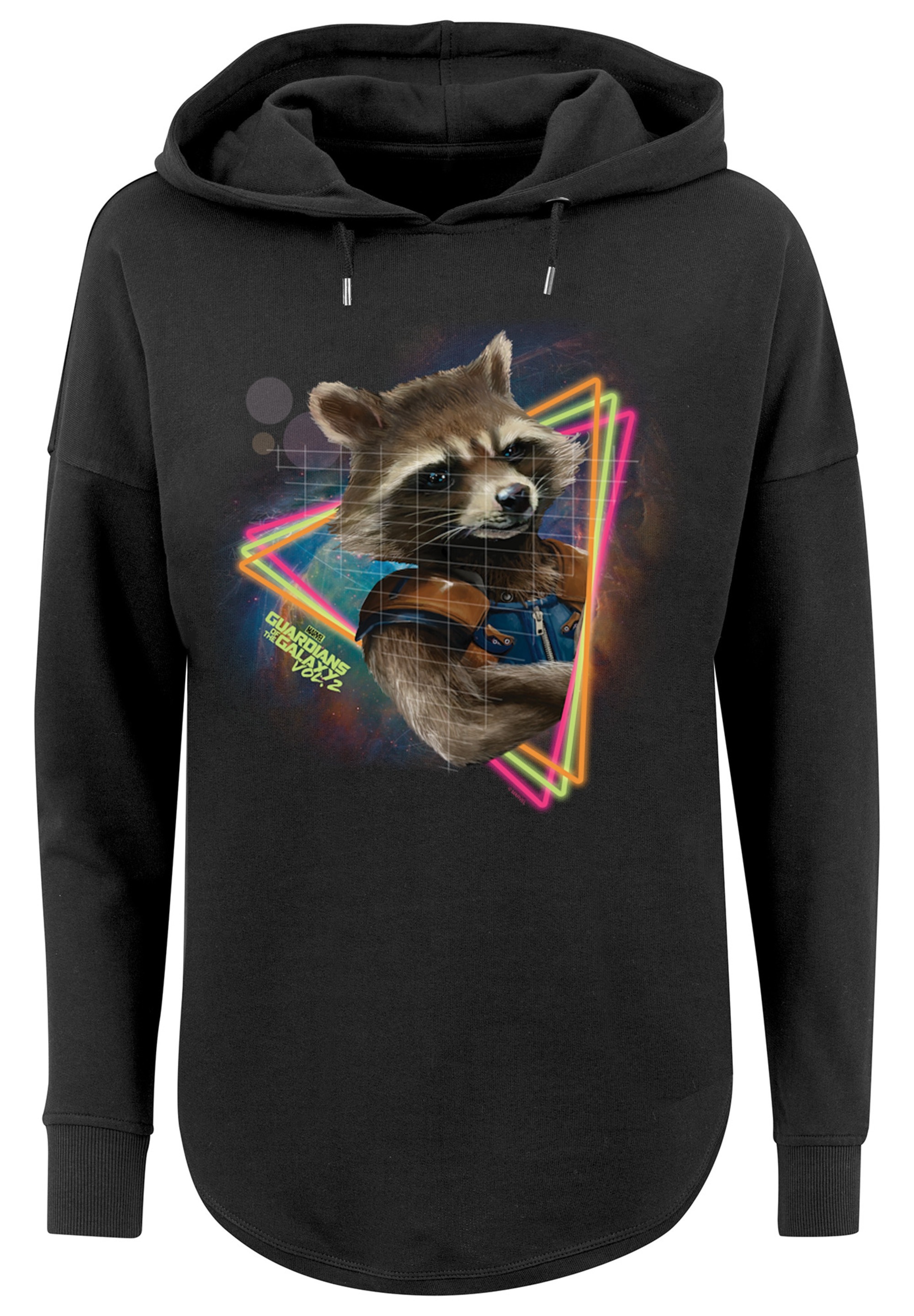 F4NT4STIC Kapuzenpullover »Marvel Guardians of the Galaxy Neon Rocket«, Print