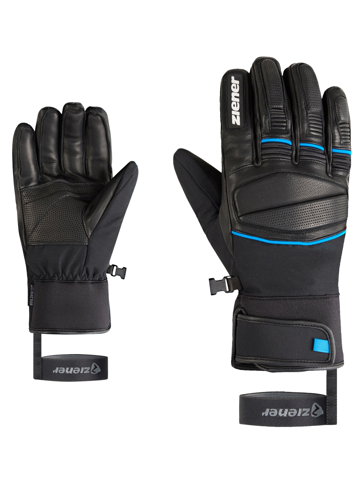 Ziener Skihandschuhe "GOMIN-Z AQUASHIELD" wasserdicht, winddicht, atmungsaktiv, Lederinnenhand