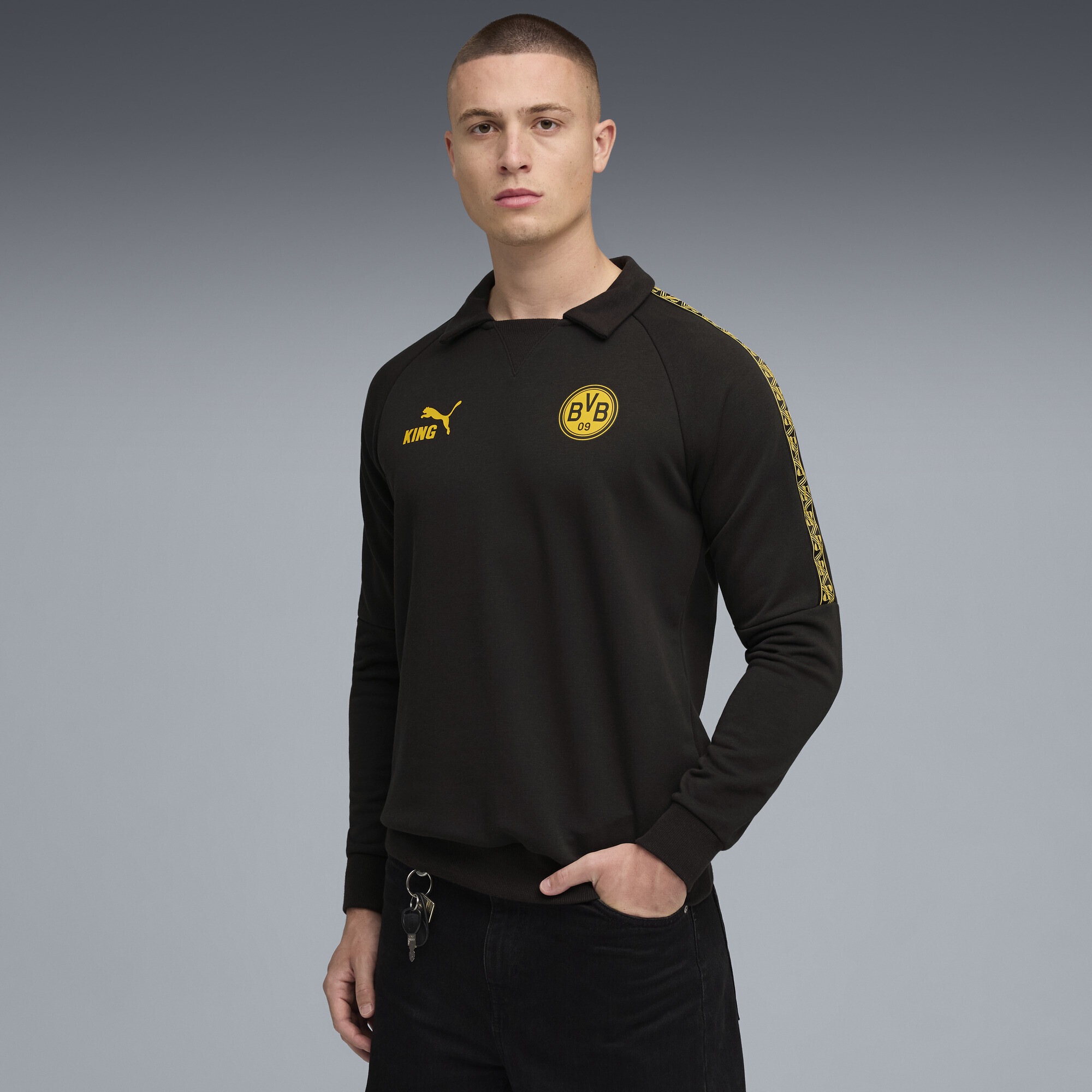 PUMA Sweatshirt »Borussia Dortmund KING Drill Top Herren«