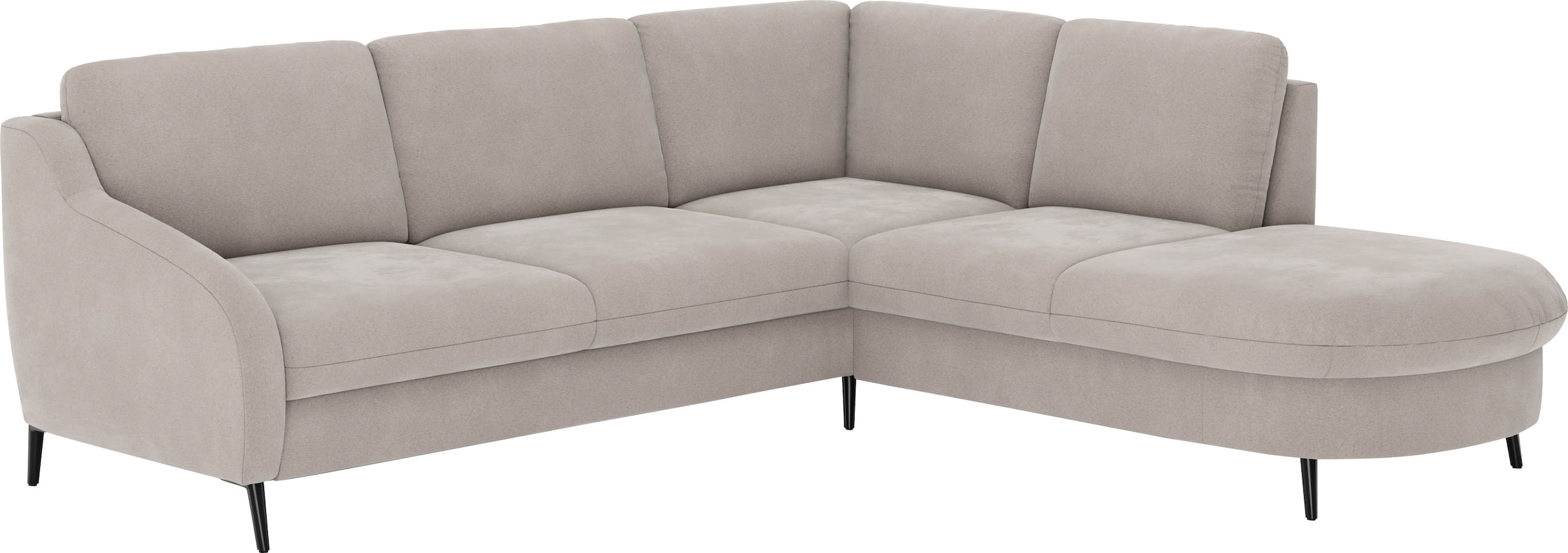 sit&more Ecksofa »Soul L-Form« wahlweise mit Bettfunktion und Bettkasten oder Schubkasten