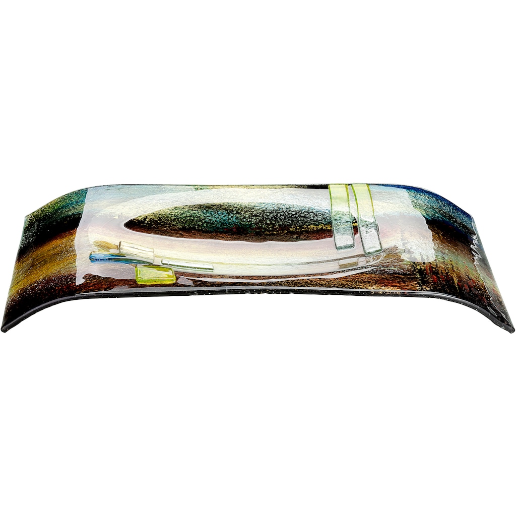GILDE GLAS art Dekoschale »Schale Campo, rechteckig«, (1 St.), aus Glas, mundgeblasen, dekorativ im Esszimmer & Wohnzimmer