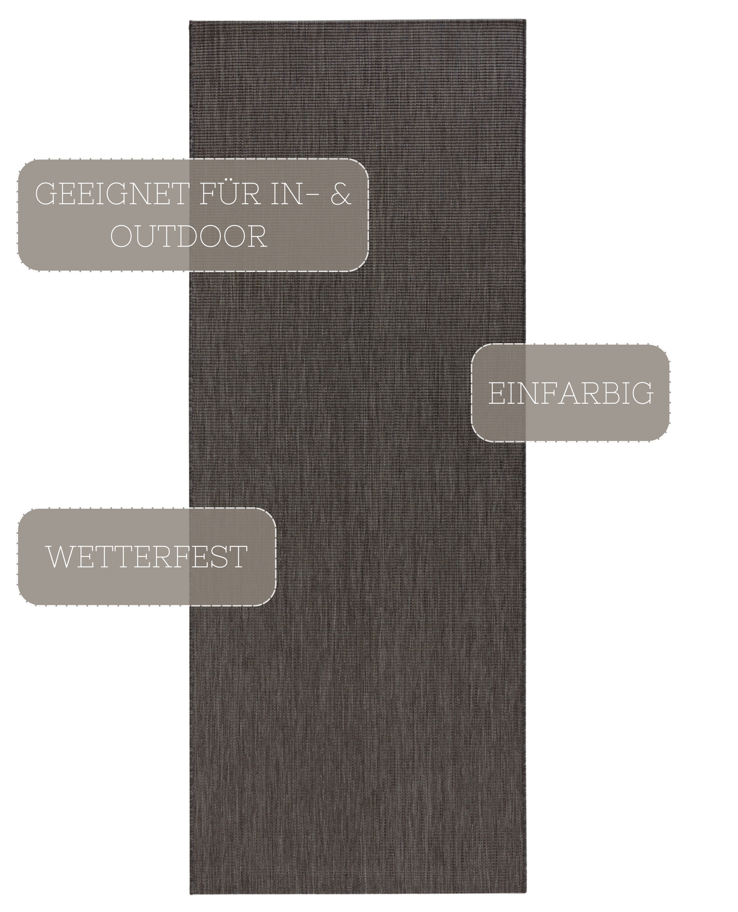 HANSE Home Teppich "Match" rechteckig 8 mm Höhe In-& Outdoor, Kurzflor, Läu günstig online kaufen