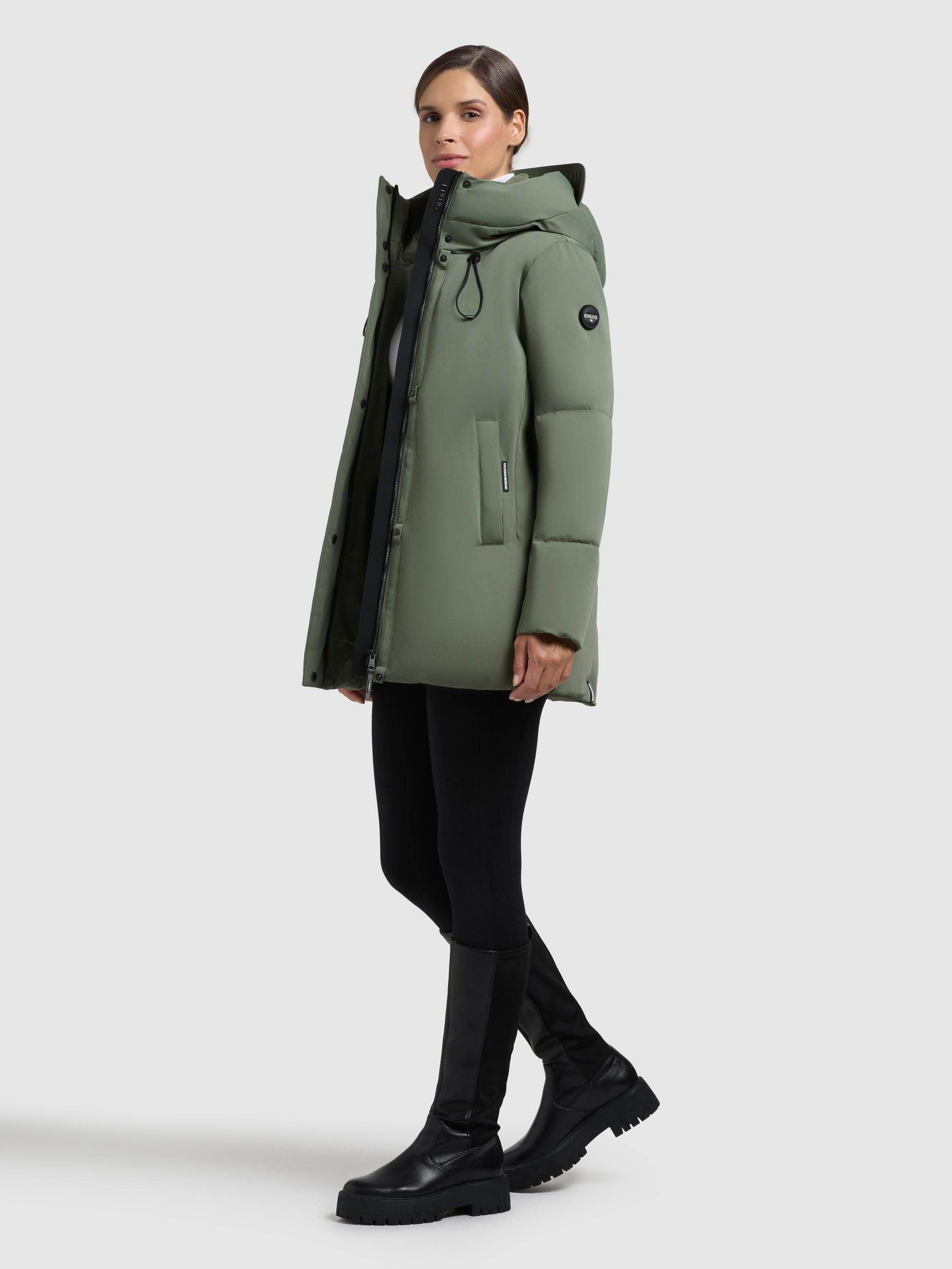 khujo Kurzmantel »Allap« Warmer Damen Mantel mit innenliegenden Rucksack-Trägern