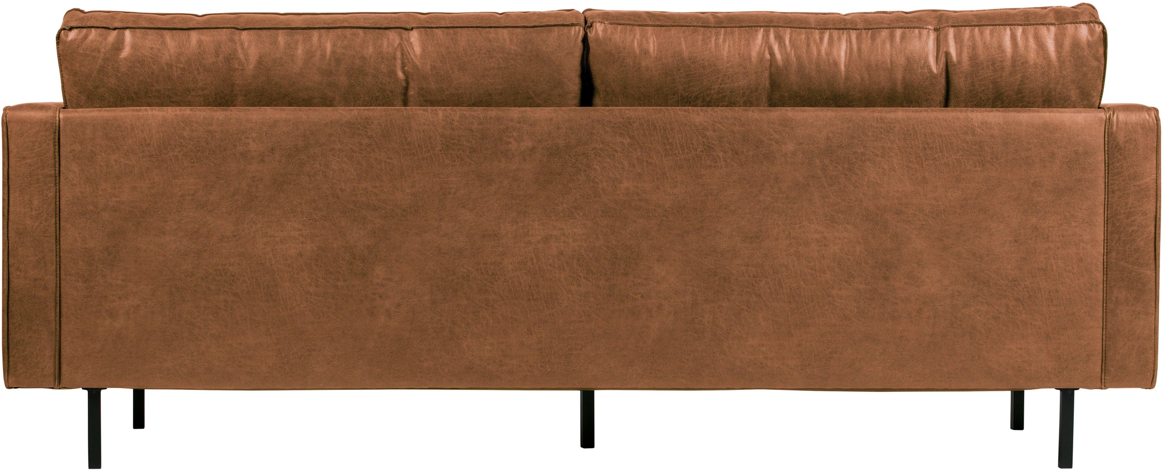 WOOOD 2,5-Sitzer »Rodeo Classic Recycling-Lederfaser-Verbundstoff H 83 x B 230 x T 88 cm« Tragkraft 200 kg, Metallbeine, pleigleicht, Gute Verschleißfestigkeit
