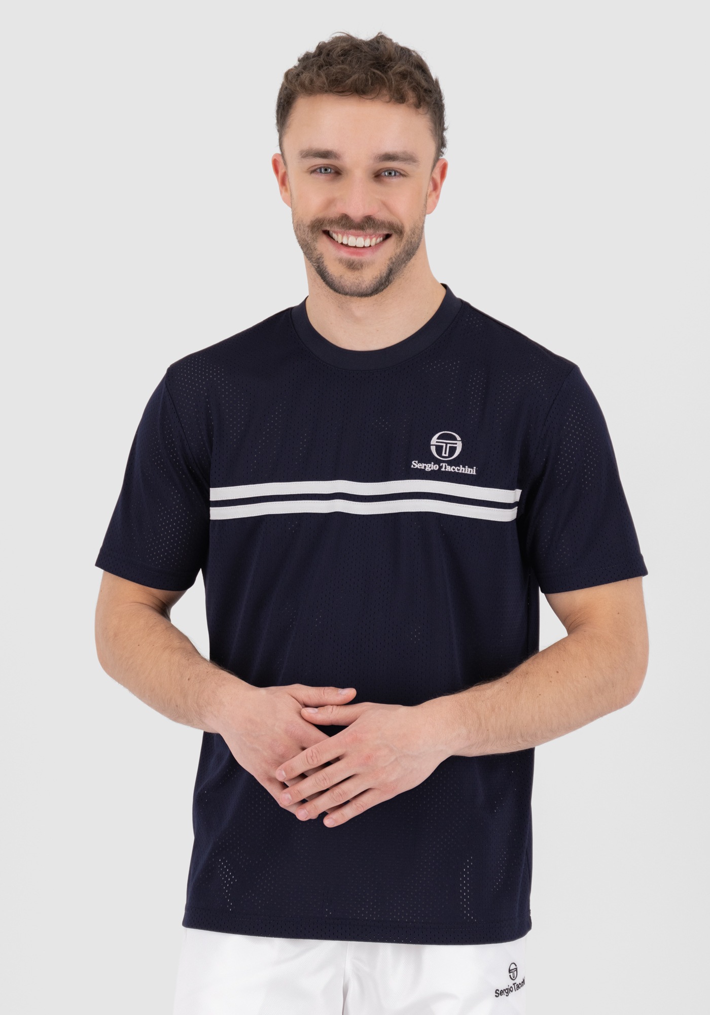 Sergio Tacchini T-Shirt »GIACOMO TEE Herren«, T-Shirt Herren, leichtes Kurzarmshirt, Sporttrikot, Outdoor, Sale