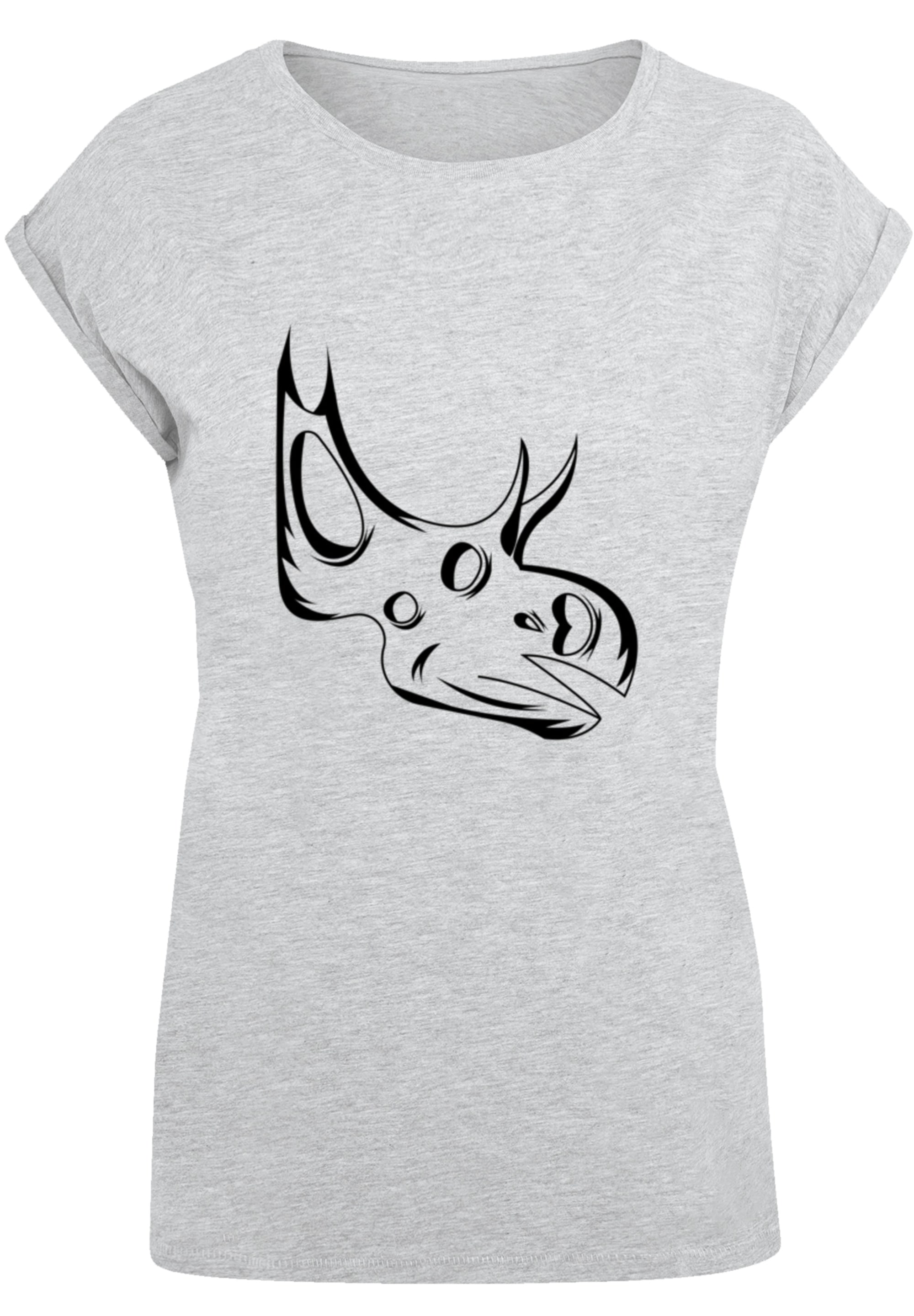F4NT4STIC T-Shirt »Dinosaurier Sinoceratops Skull«, Premium Qualität