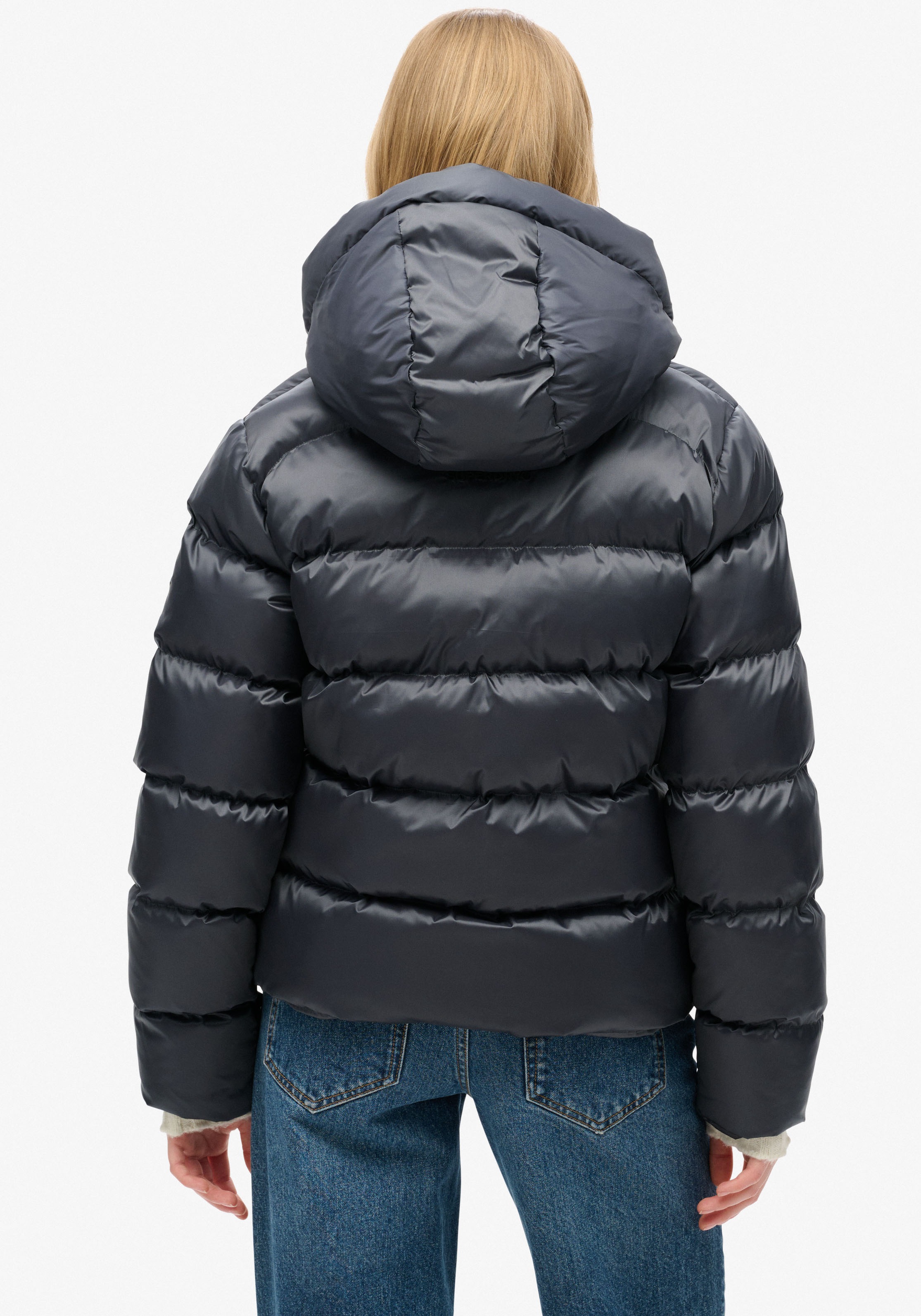 Superdry Steppjacke "HOODED LUXE SPORTS PUFFER", mit Kapuze günstig online kaufen