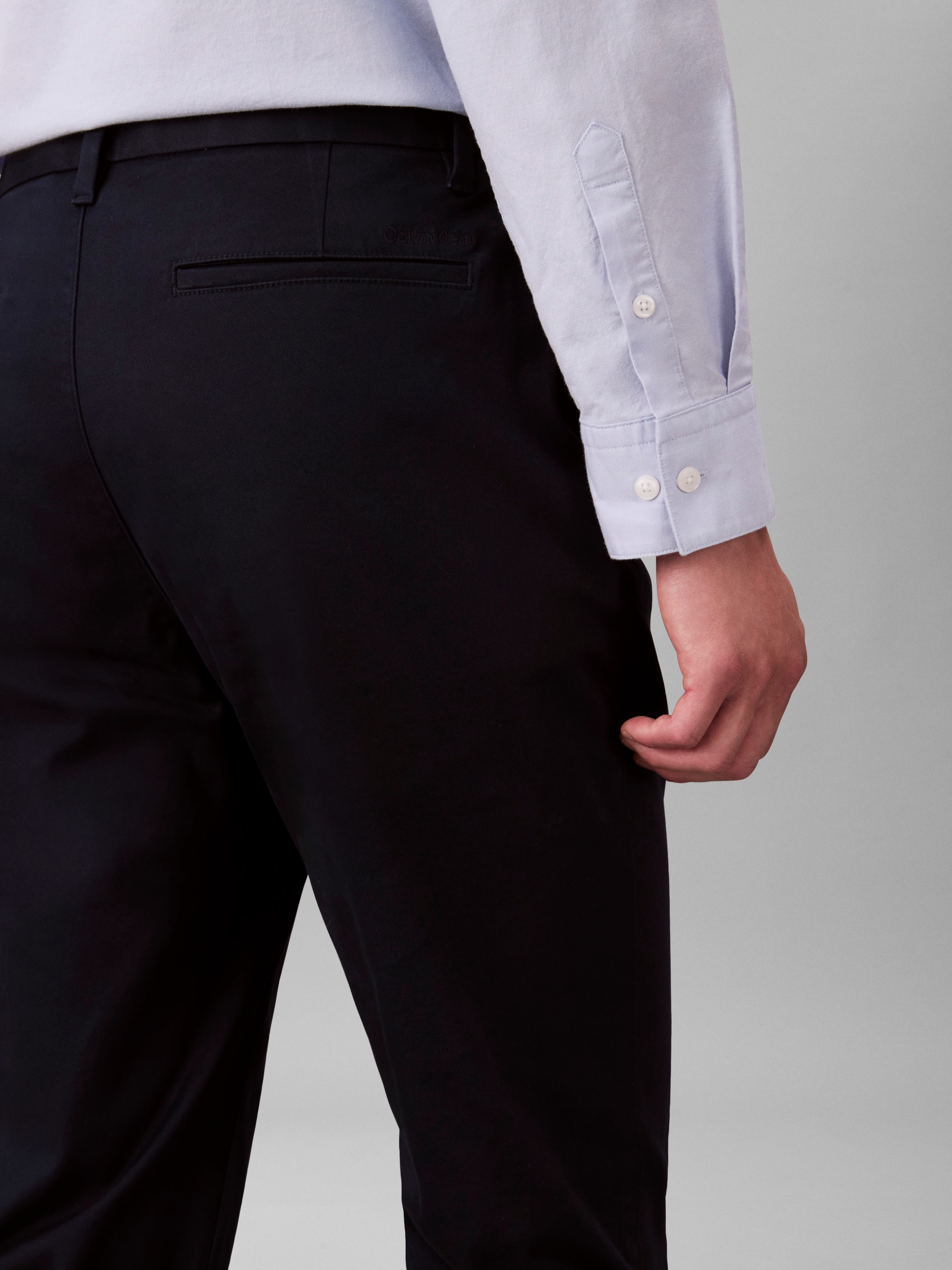 Calvin Klein Chinohose "SLM CTTN STRTCH CHN" Mit Gürtelschlaufen günstig online kaufen