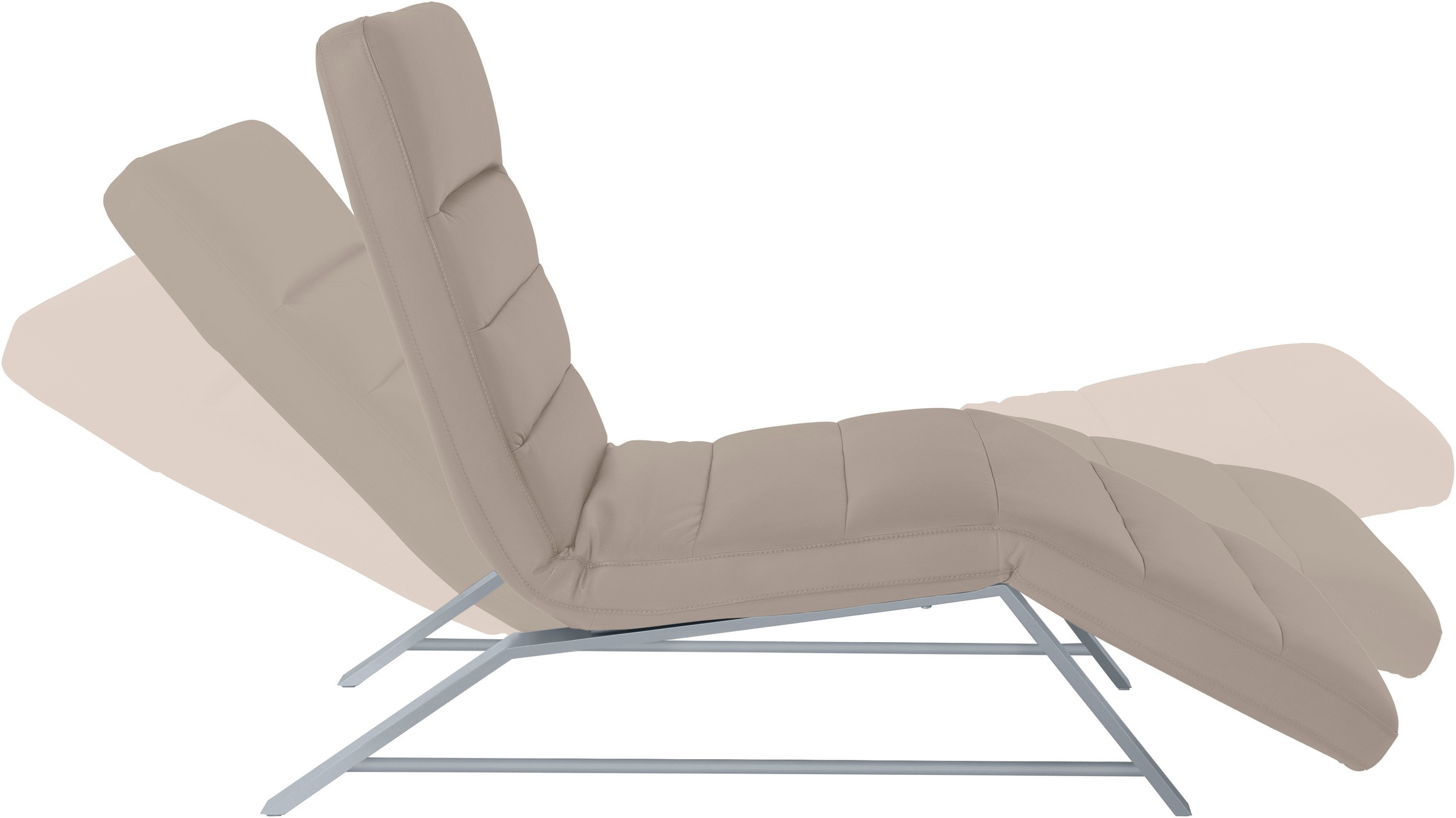 W.SCHILLIG Relaxliege »daily dreams«, Funktionsliege wahlweise mit Motor, Gestell matt, Breite 65 cm