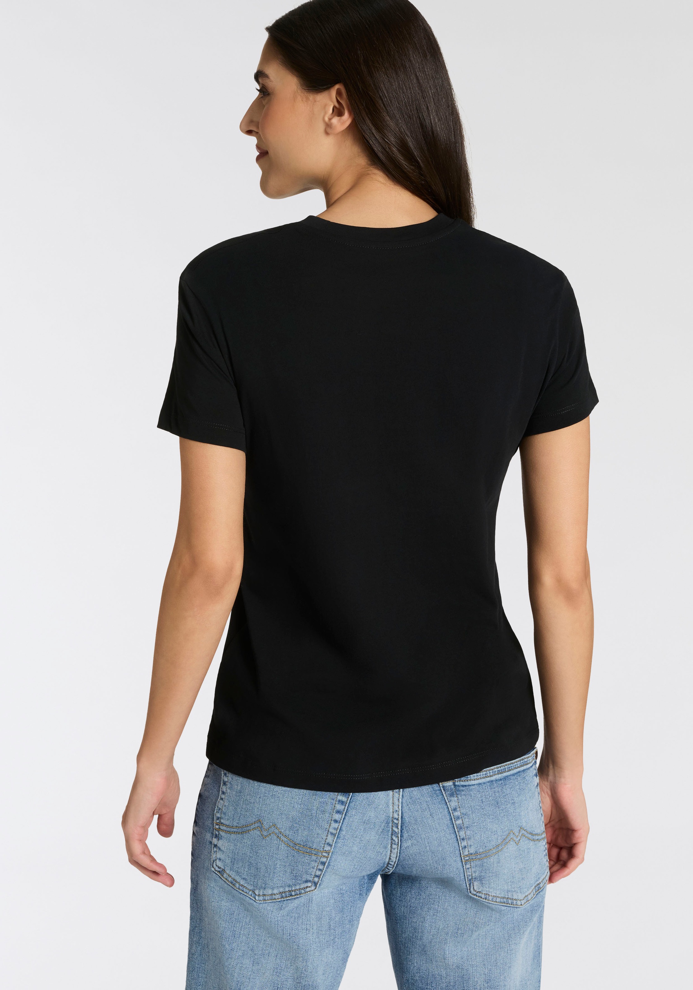 Replay T-Shirt mit Rundhals, reine Baumwolle