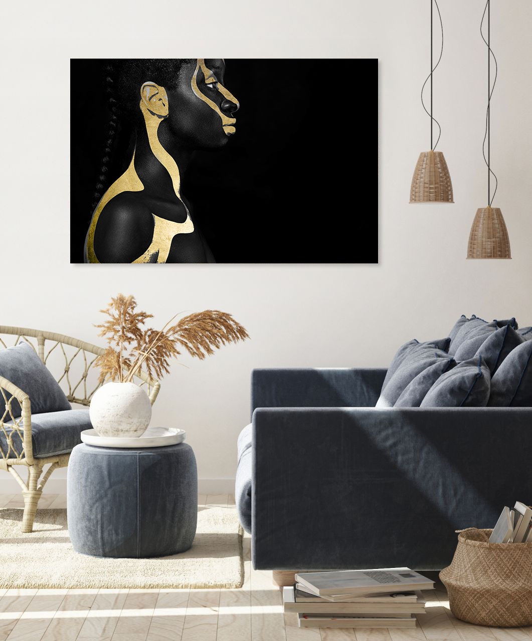 queence Acrylglasbild "Amun-Re", Frau-Gemälde-Frau-Bilder von Frauen-Mode-M günstig online kaufen