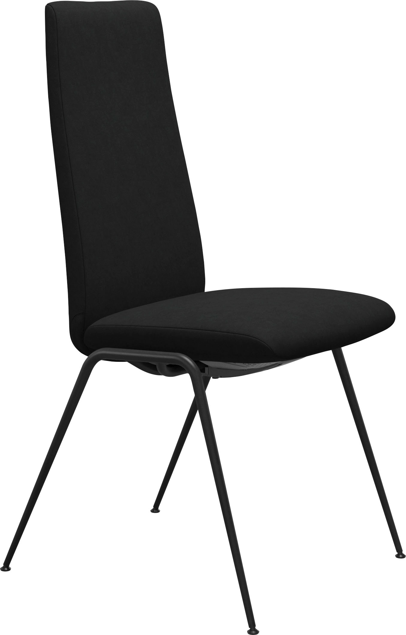 Stressless Polsterstuhl "Laurel", Microfaser DINAMICA, High Back, Größe M, mit Beinen aus Stahl in Schwarz matt