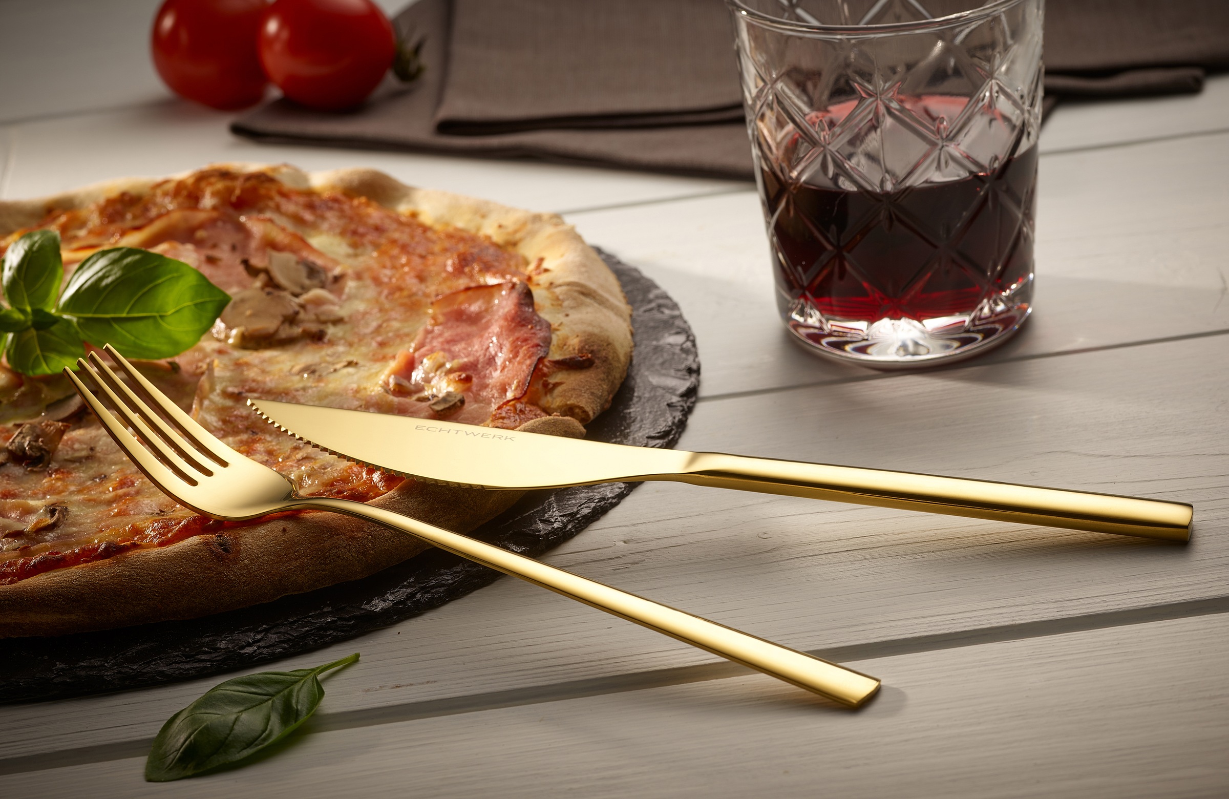 ECHTWERK Besteck-Set »Angelini«, (Set, 8 tlg.), für Pizza, Quiche, Flammkuchen