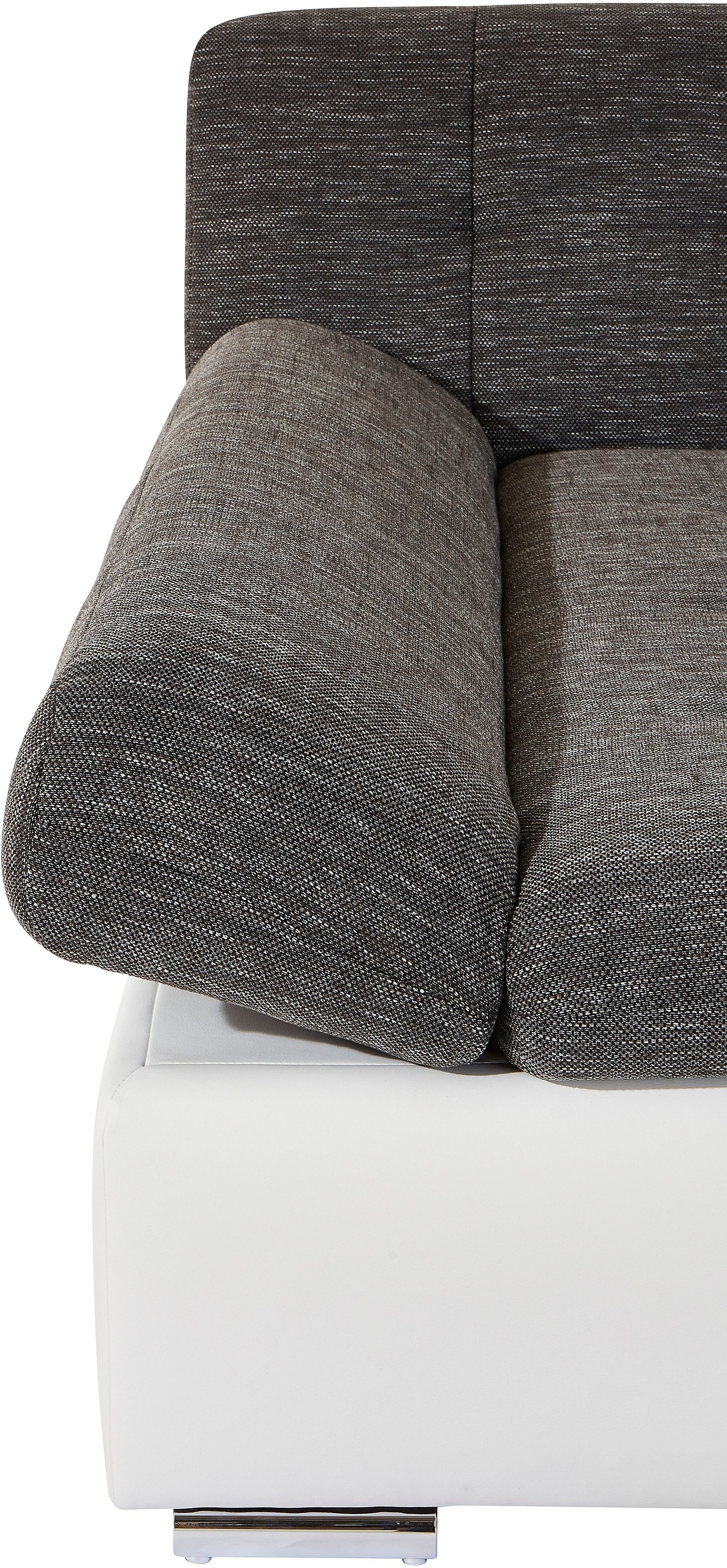TRENDMANUFAKTUR Wohnlandschaft »Reggae modern und bequem, aktueller Materialmix, U-Form«, inkl. verstellbare Armlehne, wahlweise mit Bettfunktion