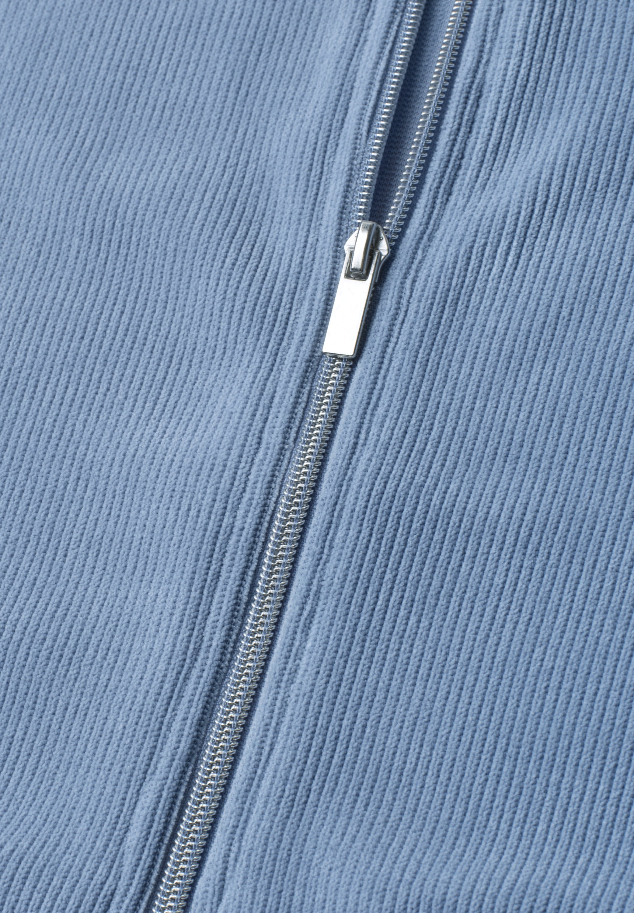 STREET ONE Cordweste mit Reißverschluß und Rundhalsausschnitt